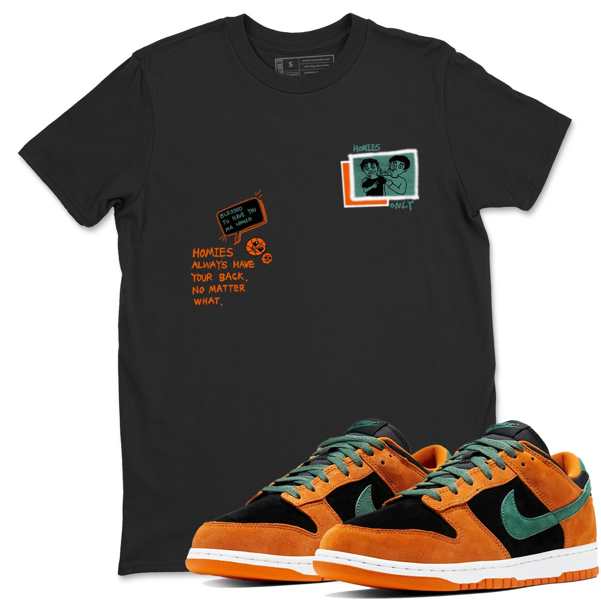 Dunk Low Ceramic shirts to match jordans Homies Only sneaker match tees Dunk Ceramic match shoes to clothes SNRT Sneaker Tees unisex cotton Black 1 shirts