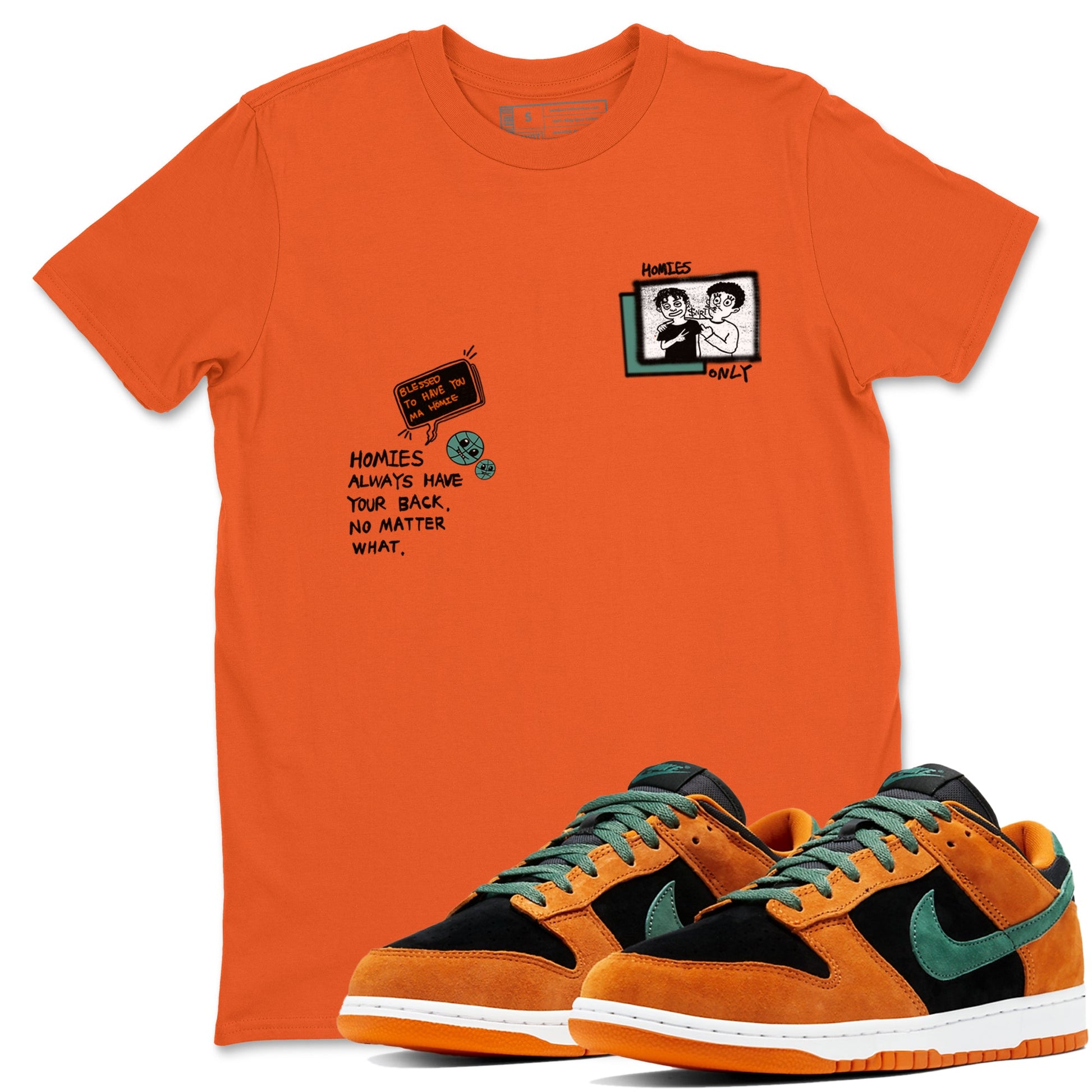 Dunk Low Ceramic shirts to match jordans Homies Only sneaker match tees Dunk Ceramic match shoes to clothes SNRT Sneaker Tees unisex cotton Orange 1 shirts