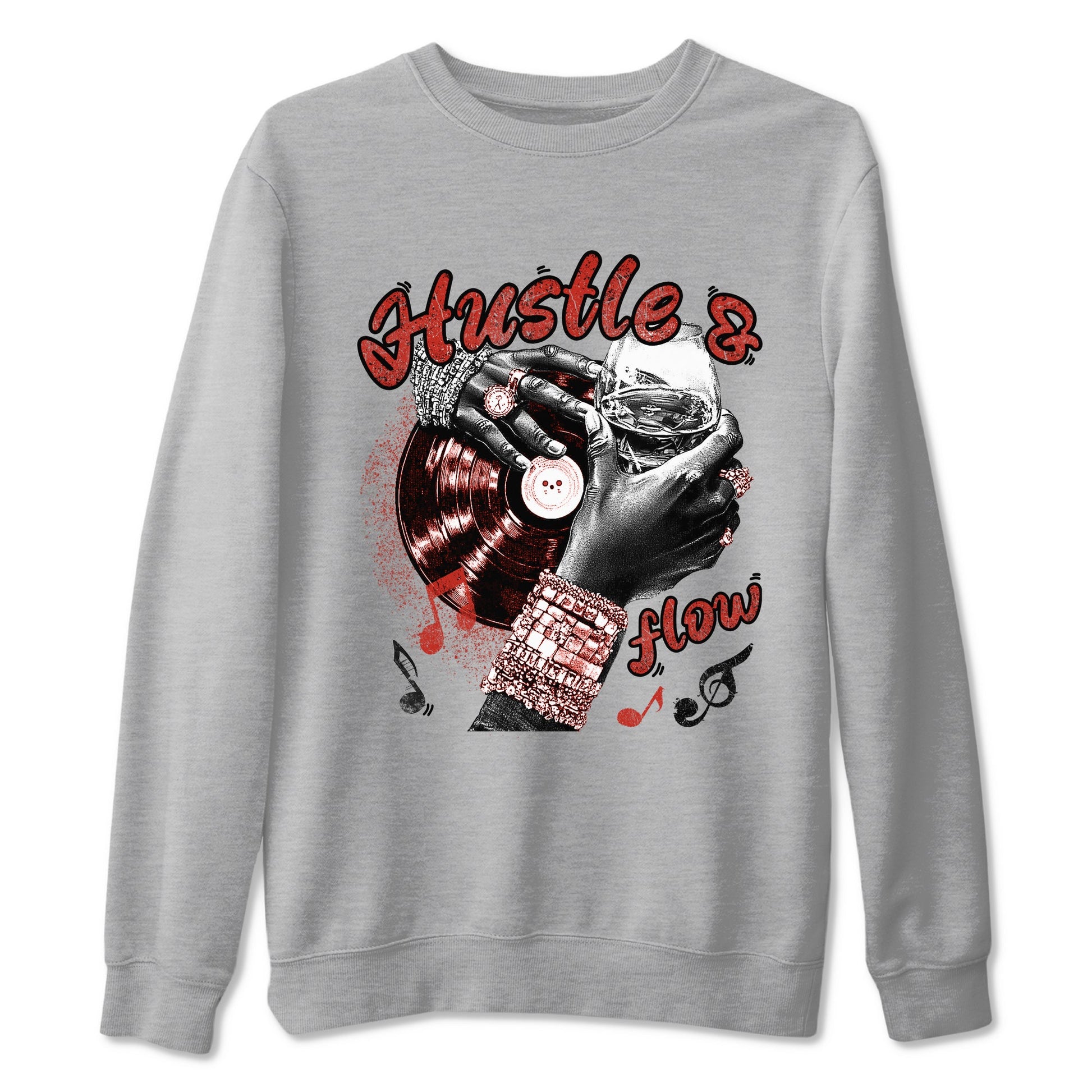 4s Brick By Brick best t shirts to wear with jordans Hustle and Flow sneaker match tees Nigel Sylvester x Air Jordan 4 Brick by Brick match shoes to clothes SNRT Sneaker Tees unisex cotton Heather Grey 2 shirts
