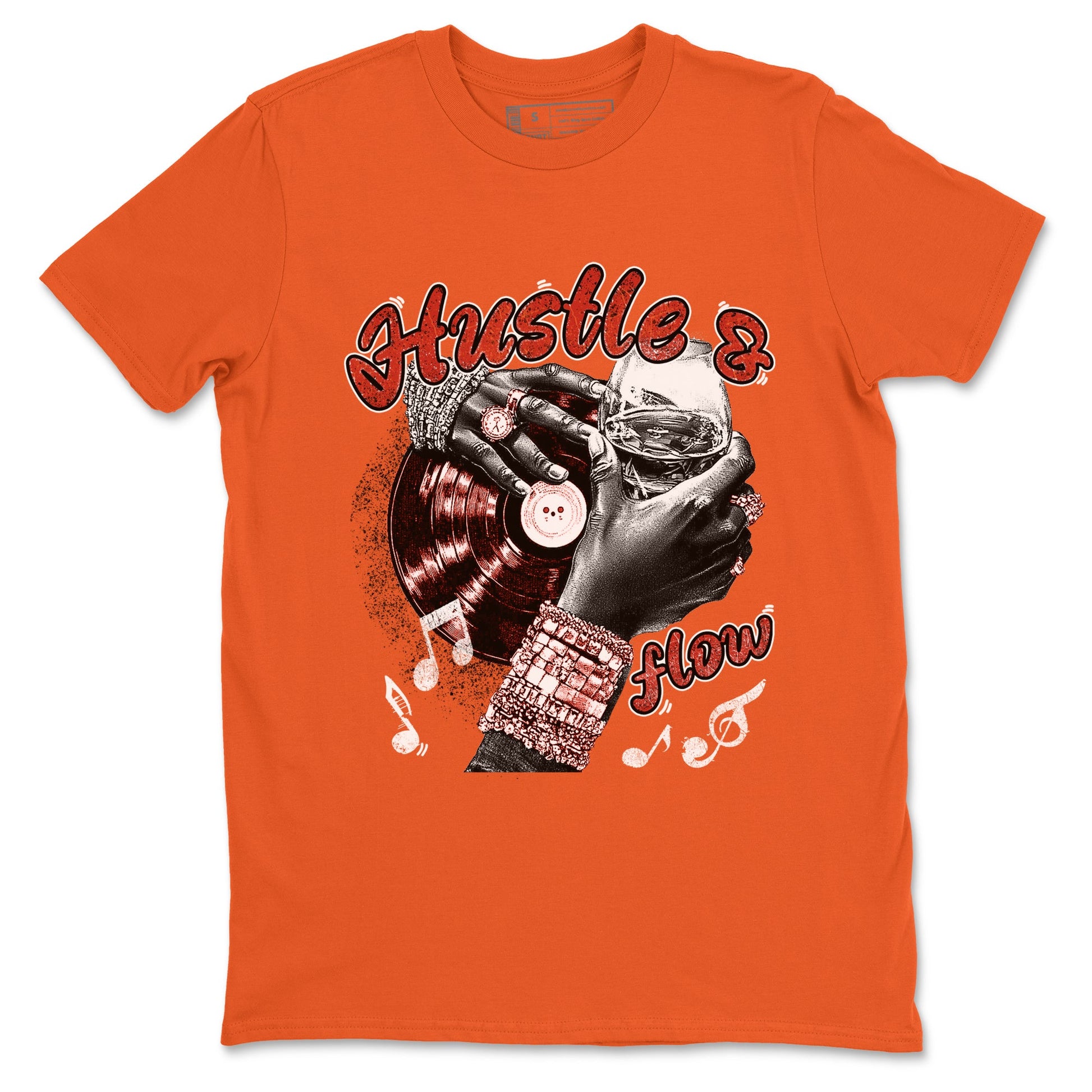 4s Brick By Brick best t shirts to wear with jordans Hustle and Flow sneaker match tees Nigel Sylvester x Air Jordan 4 Brick by Brick match shoes to clothes SNRT Sneaker Tees unisex cotton Orange 2 shirts