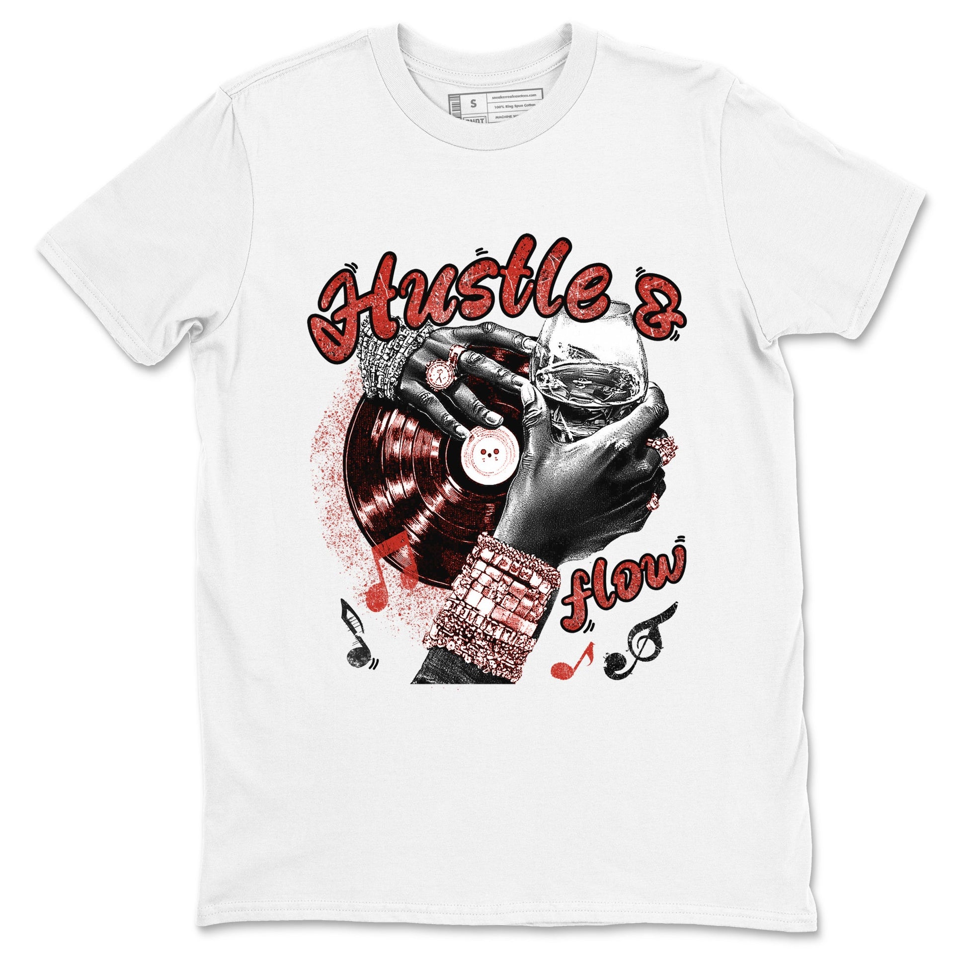 4s Brick By Brick best t shirts to wear with jordans Hustle and Flow sneaker match tees Nigel Sylvester x Air Jordan 4 Brick by Brick match shoes to clothes SNRT Sneaker Tees unisex cotton White 2 shirts