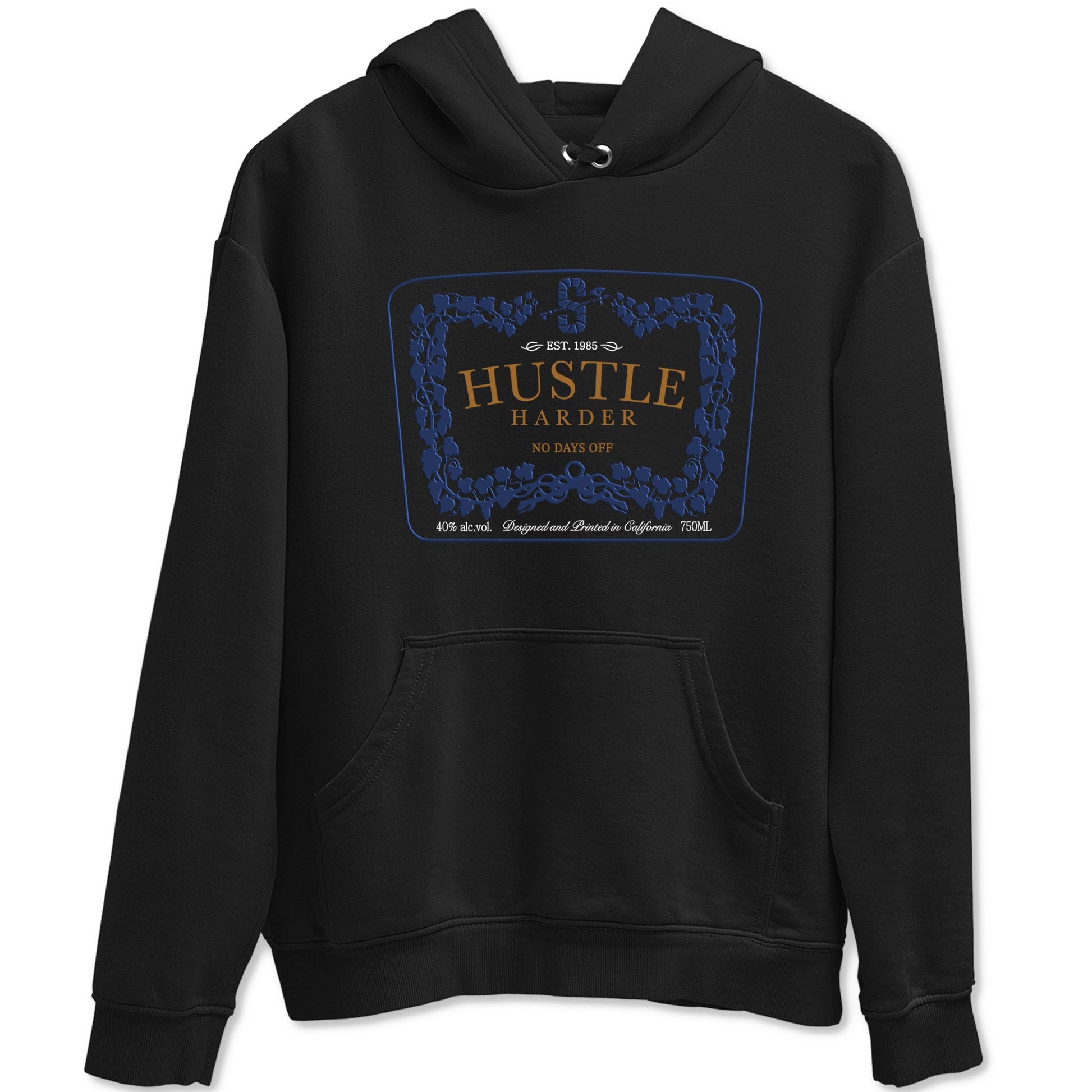 13s Midnight Navy shirts to match jordans Hustle Harder sneaker match tees Air Jordan 13 Midnight Navy SNRT Sneaker Release Tees unisex cotton Black 2 crew neck shirts