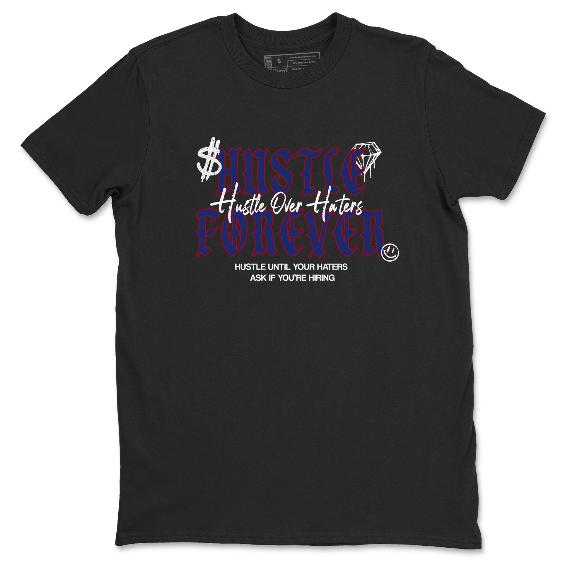 1s Rare Air shirts to match jordans Hustle Over Haters sneaker match tees Air Jordan 1 High OG Rare Air Deep Royal Blue match shoes to clothes SNRT Sneaker Tees unisex cotton Black 2 shirts