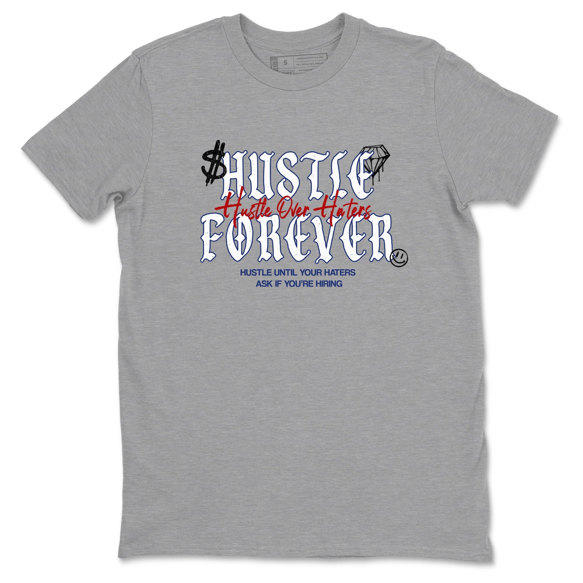 1s Rare Air shirts to match jordans Hustle Over Haters sneaker match tees Air Jordan 1 High OG Rare Air Deep Royal Blue match shoes to clothes SNRT Sneaker Tees unisex cotton Heather Grey 2 shirts