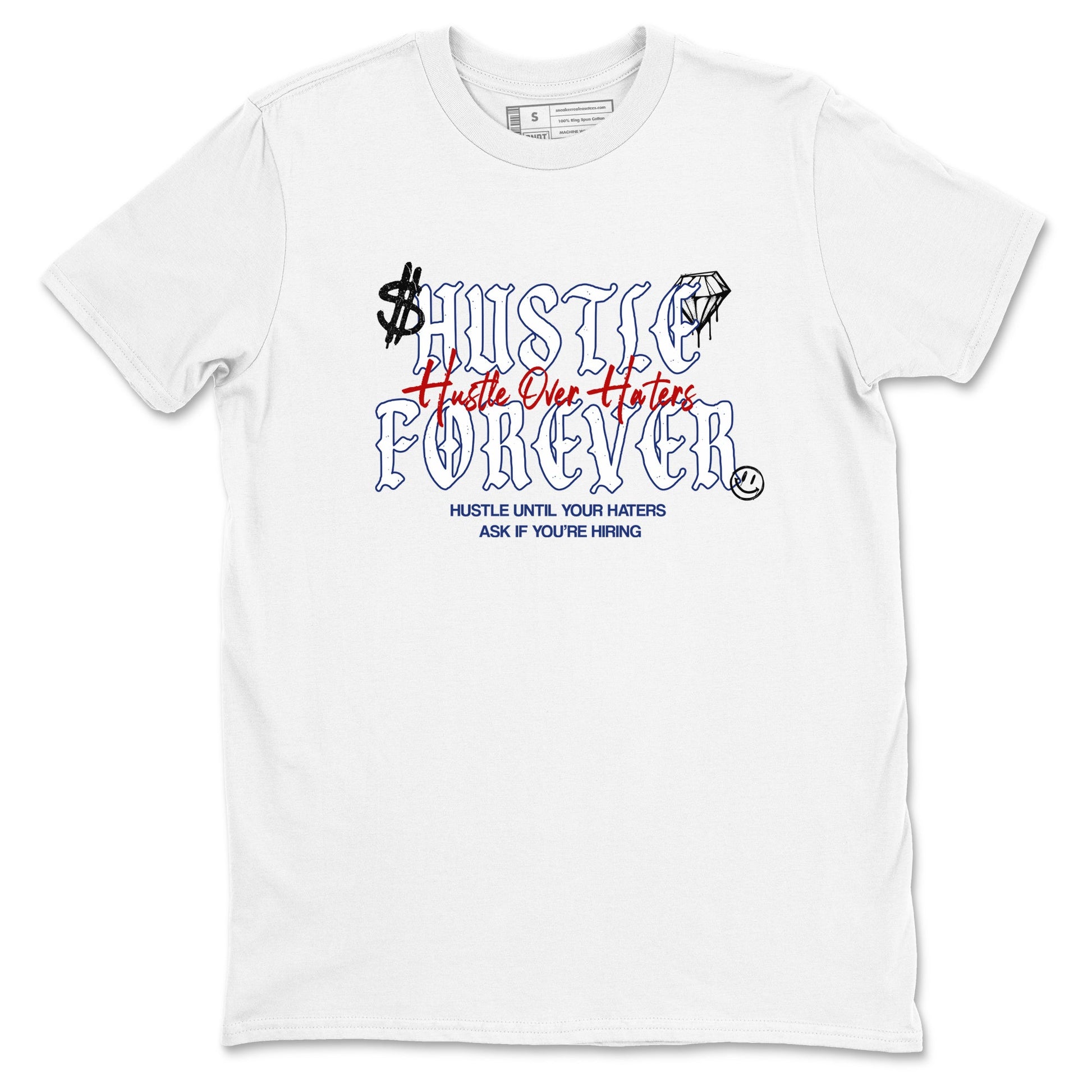 1s Rare Air shirts to match jordans Hustle Over Haters sneaker match tees Air Jordan 1 High OG Rare Air Deep Royal Blue match shoes to clothes SNRT Sneaker Tees unisex cotton White 2 shirts