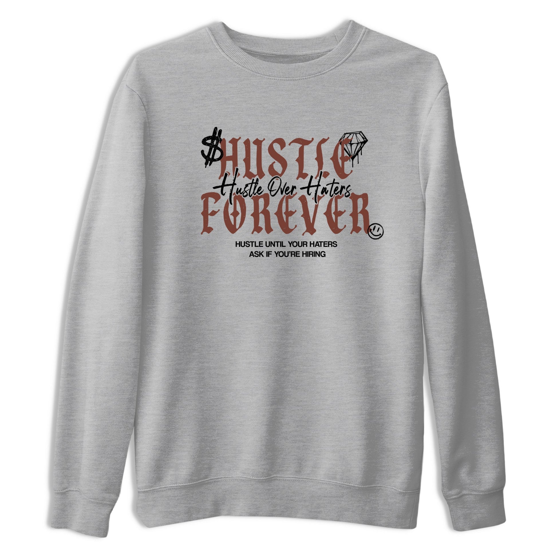 Sneaker match tees – Sneaker Tees To Match Dunk Low Football Shoes – Hustle Over Haters Tee Heather Grey 2