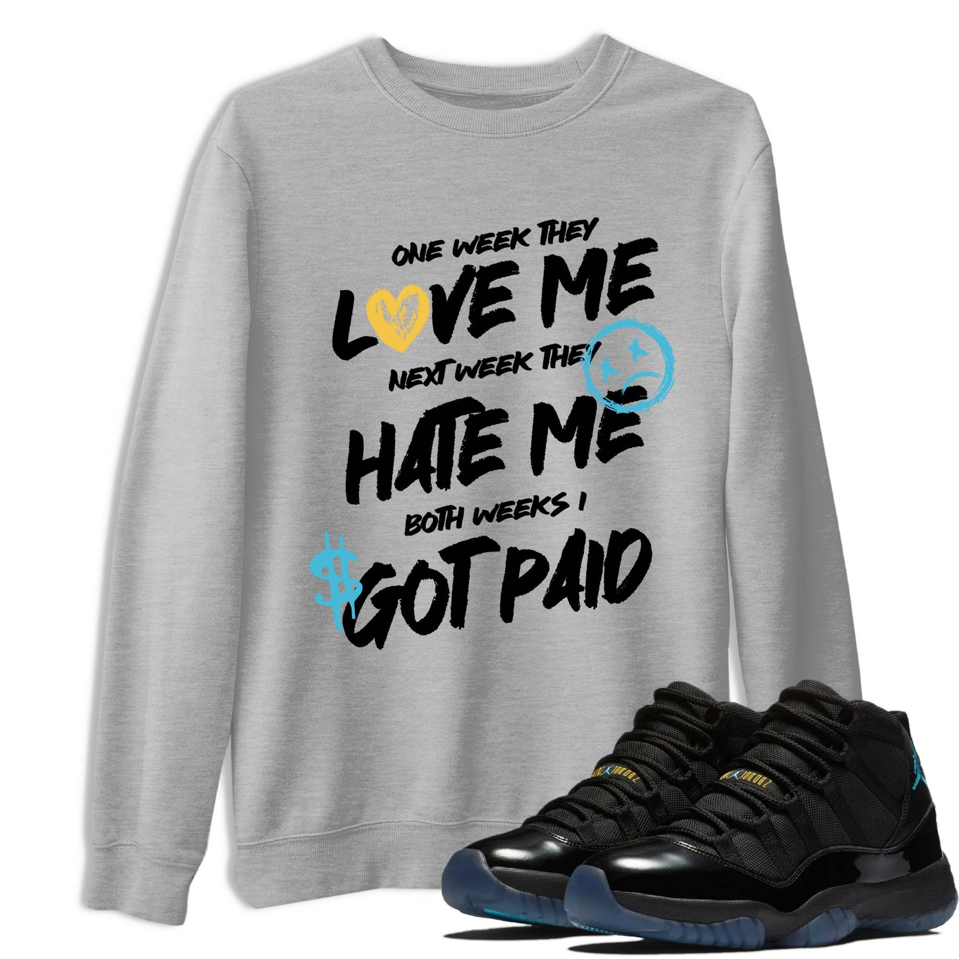 Sneaker Threads – Sneaker Tees To Match Air Jordan 11 Retro Gamma – I Got Paid Graphic Tee Heather Grey 1. Perfect for Jordan releases 2025 colorways.