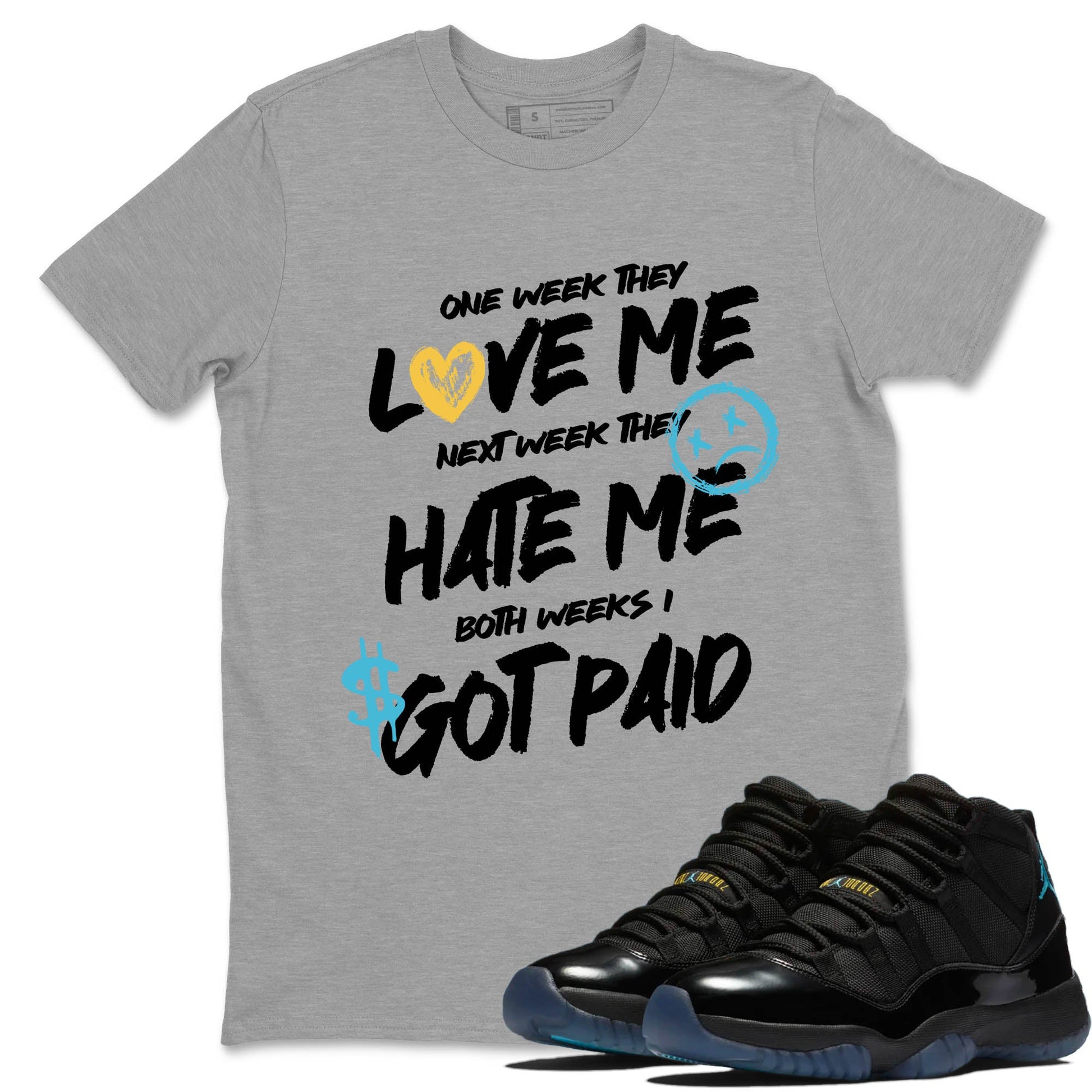 Sneaker Threads – Sneaker Tees To Match Air Jordan 11 Retro Gamma – I Got Paid Graphic Tee Heather Grey 1. Perfect for Jordan releases 2025 colorways.