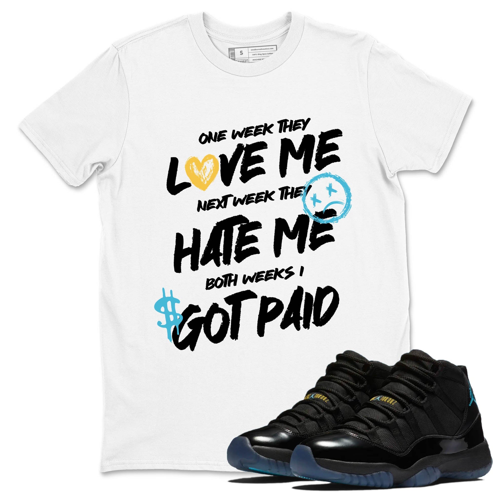 Sneaker Threads – Sneaker Tees To Match Air Jordan 11 Retro Gamma – I Got Paid Graphic Tee White 1. Perfect for Jordan releases 2025 colorways.