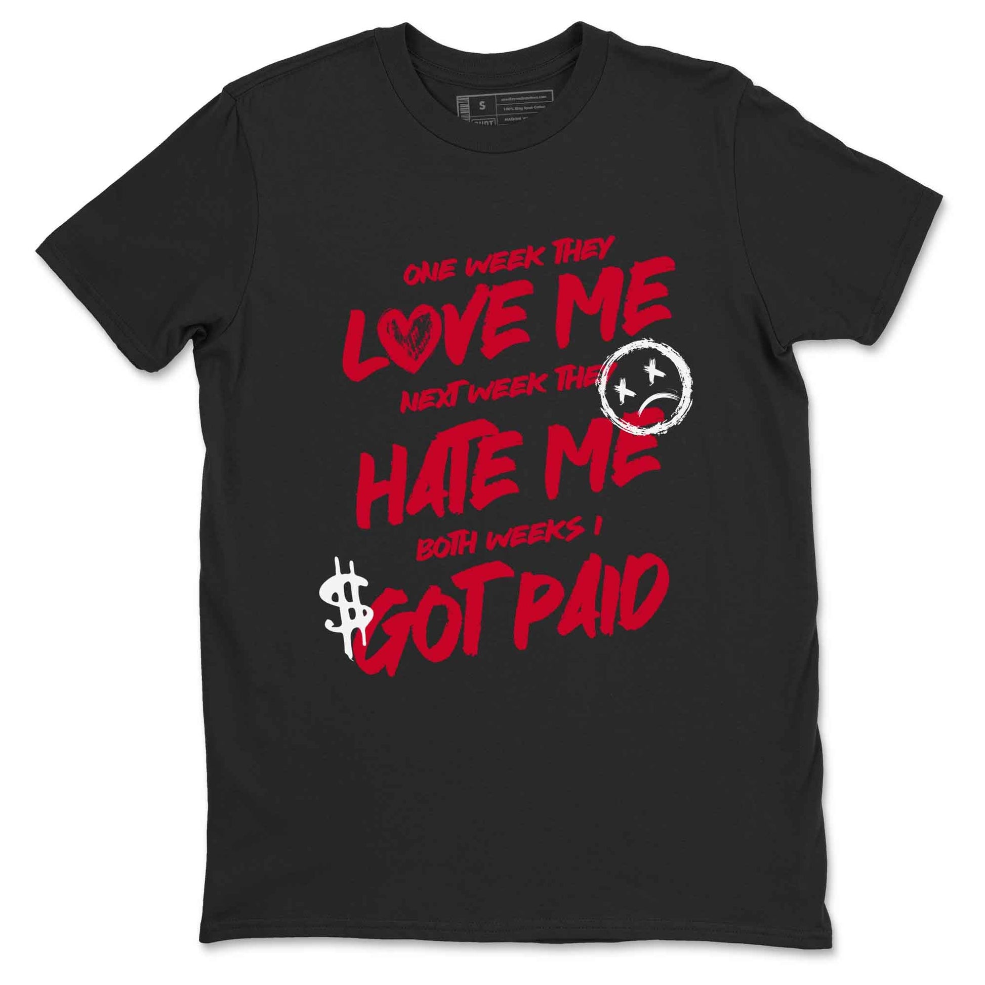 12s Flu Game shirts to match jordans I Got Paid best t shirts to wear with jordans Air Jordan 12 Retro Flu Black and Varsity Red match shoes to clothes SNRT Sneaker Tees unisex cotton Black 2 shirts