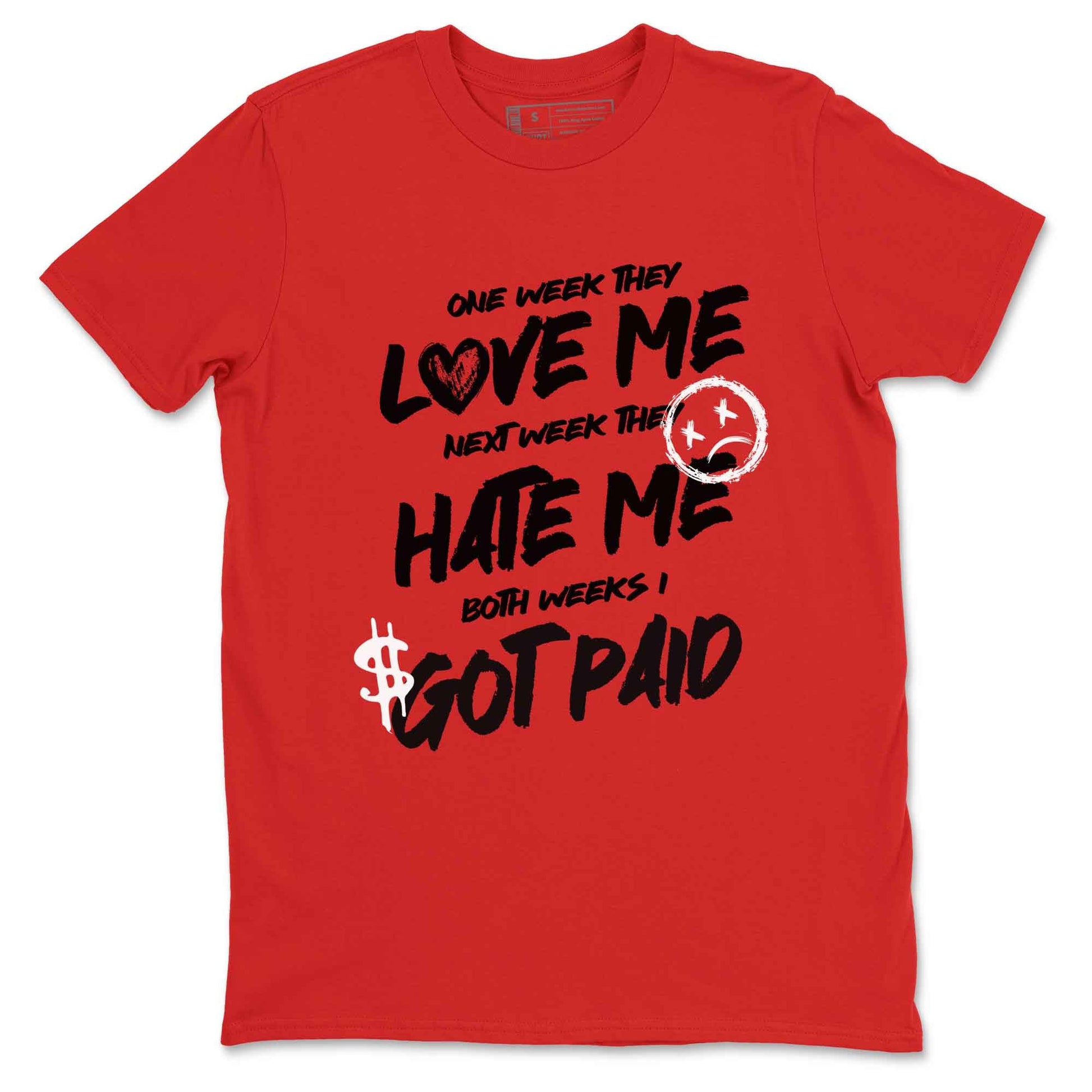 12s Flu Game shirts to match jordans I Got Paid best t shirts to wear with jordans Air Jordan 12 Retro Flu Black and Varsity Red match shoes to clothes SNRT Sneaker Tees unisex cotton Red 2 shirts
