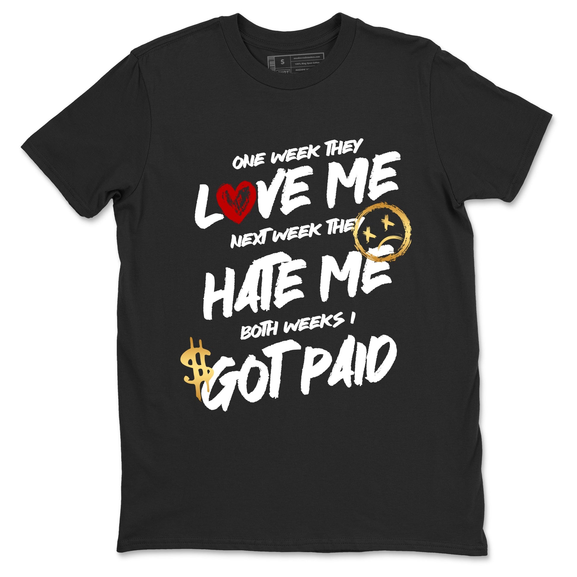 Sneaker match tees – Sneaker Tees To Match Air Jordan 12 Taxi Shoes – I Got Paid Tee Black 2