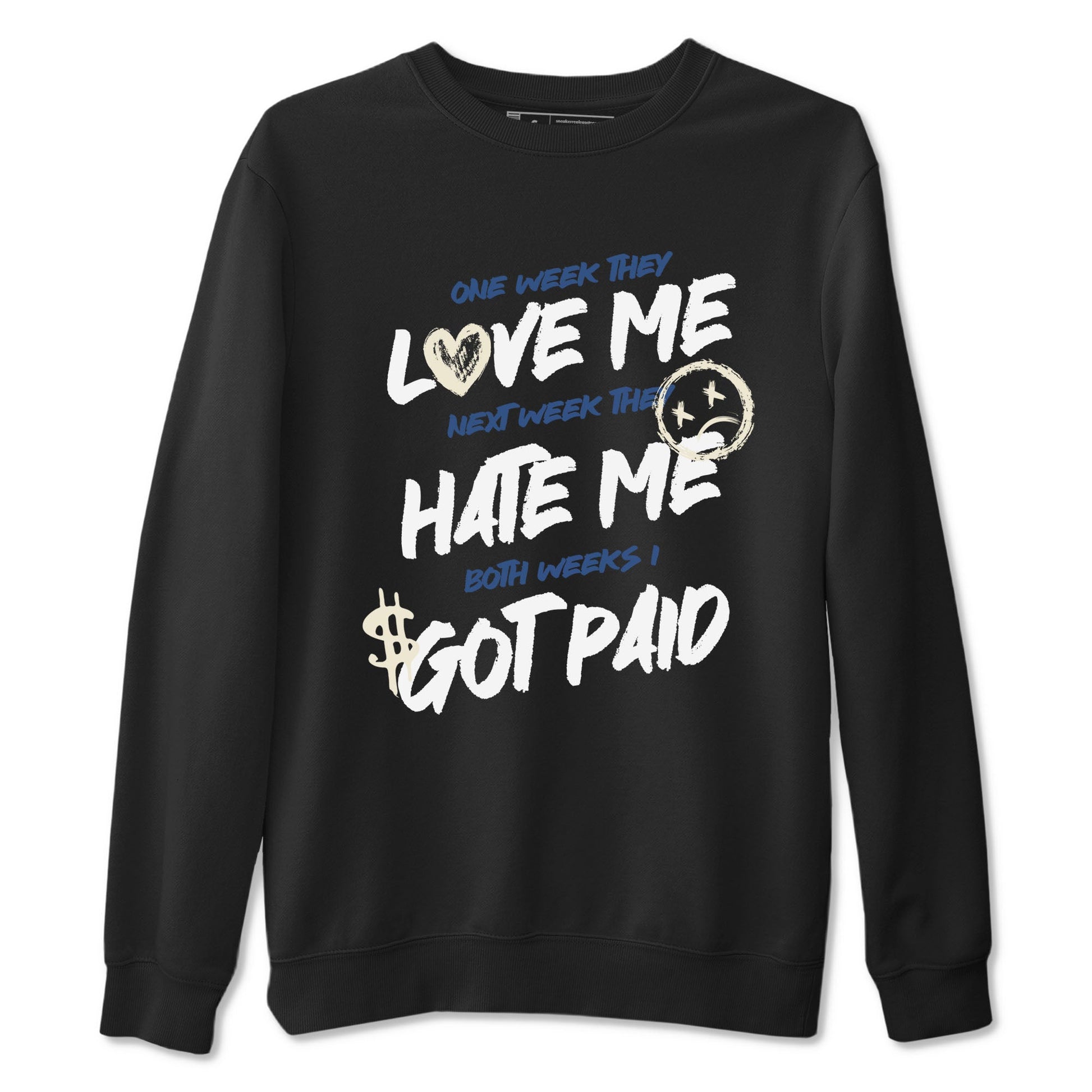 3s For The Love to match jordans I Got Paid sneaker match tees A Ma Maniere x Air Jordan 3 Diffused Blue match shoes to clothes SNRT Sneaker Tees unisex cotton Black 2 shirts