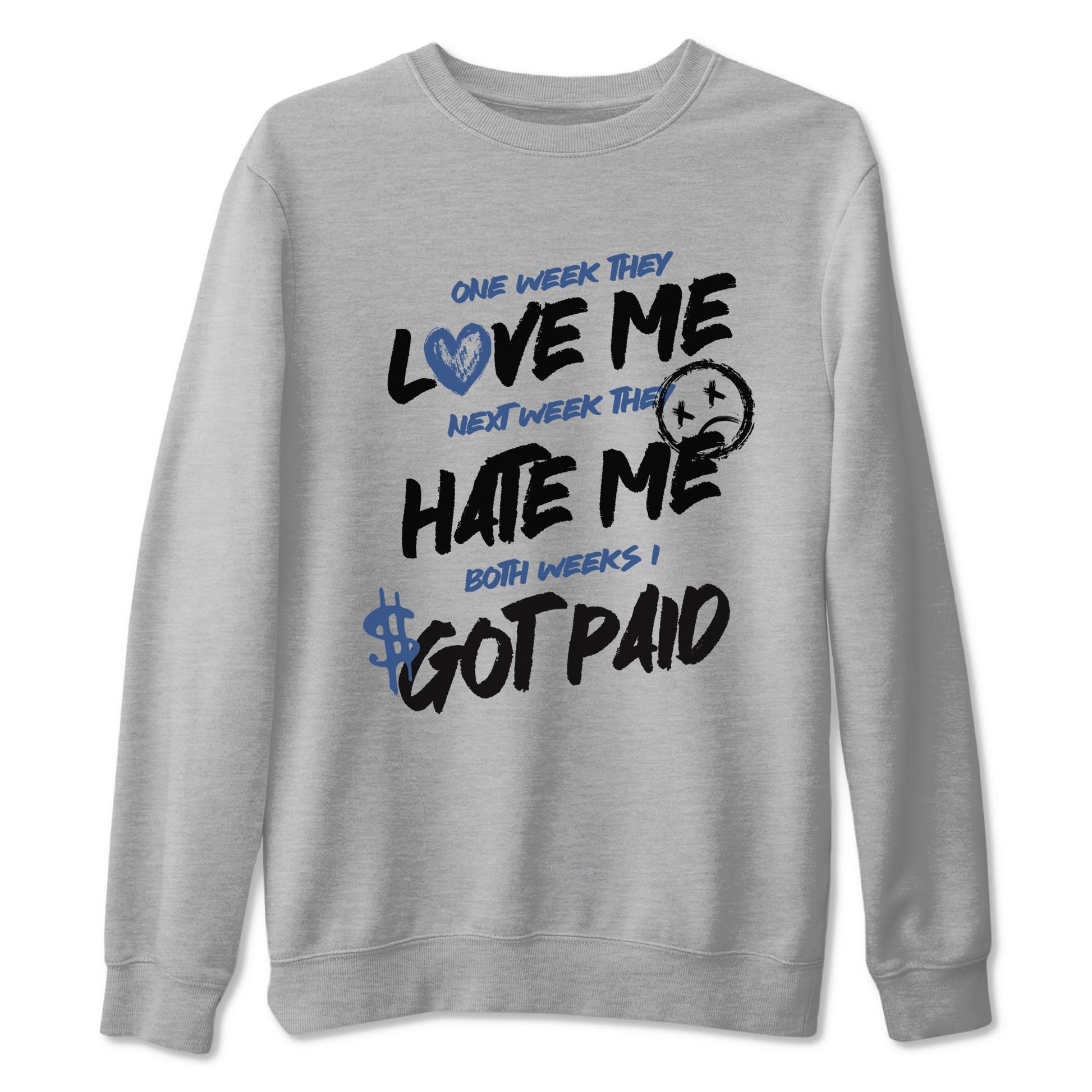 3s For The Love to match jordans I Got Paid sneaker match tees A Ma Maniere x Air Jordan 3 Diffused Blue match shoes to clothes SNRT Sneaker Tees unisex cotton Heather Grey 2 shirts