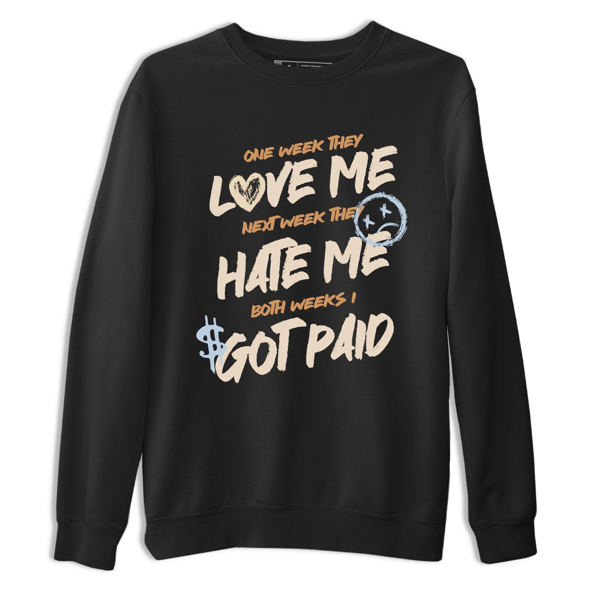 Sneaker match tees – Sneaker Tees To Match Air Jordan 3 Champagne and Oysters Shoes – I Got Paid Tee Black 2