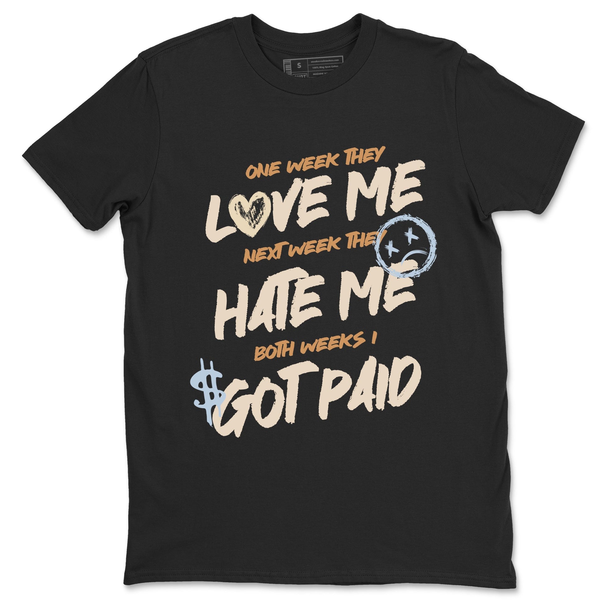 Sneaker match tees – Sneaker Tees To Match Air Jordan 3 Champagne and Oysters Shoes – I Got Paid Tee Black 2
