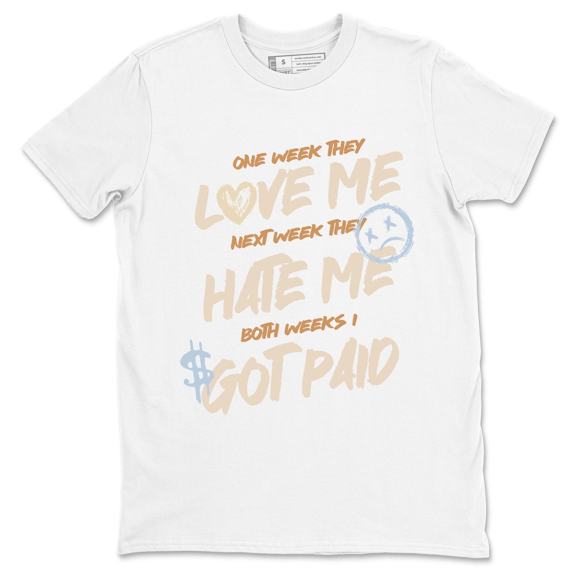Sneaker match tees – Sneaker Tees To Match Air Jordan 3 Champagne and Oysters Shoes – I Got Paid Tee White 2