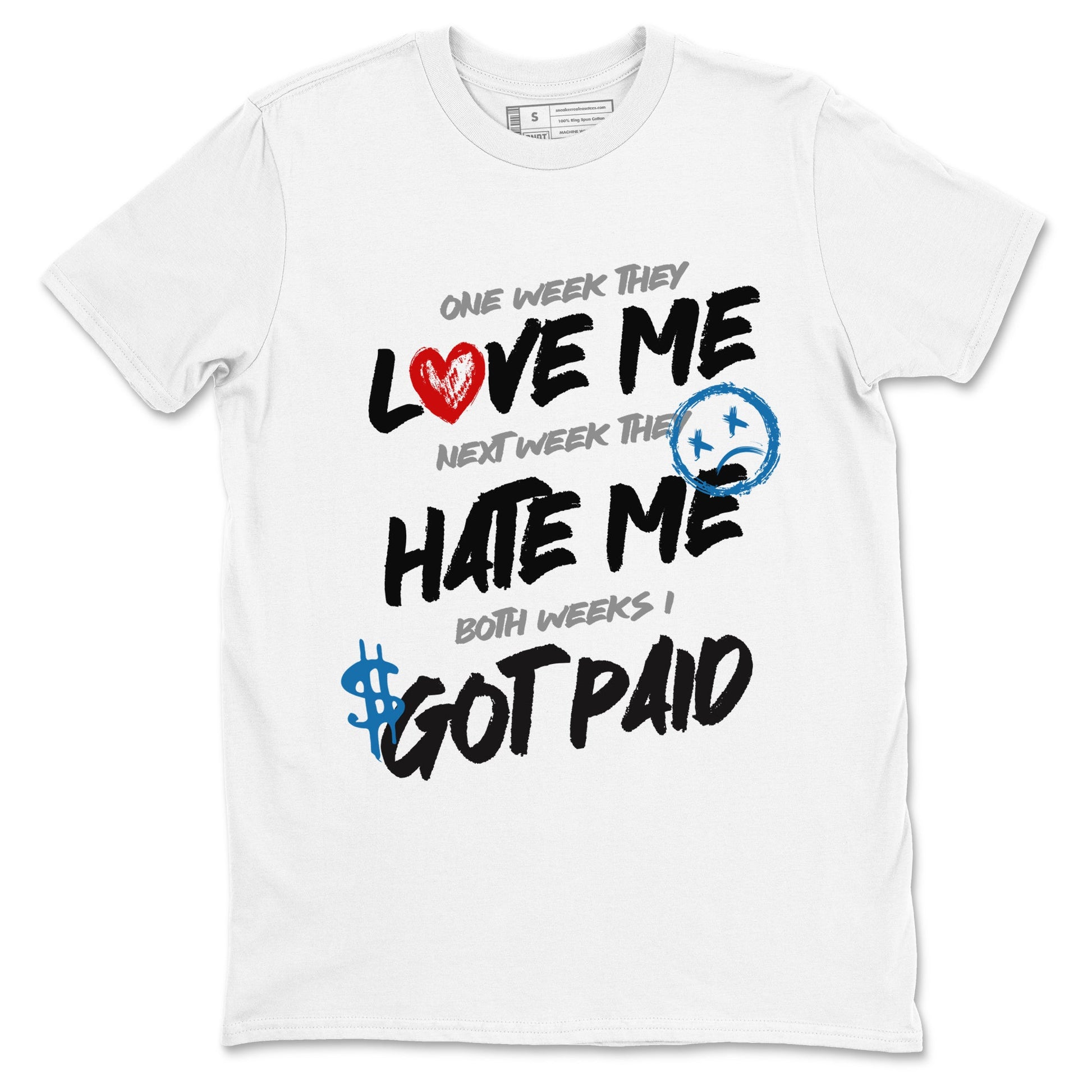 I Got Paid sneaker match t-shirt styled to complete your fit with the Air Jordan 3 Rare Air sneakers, shown in White 2.