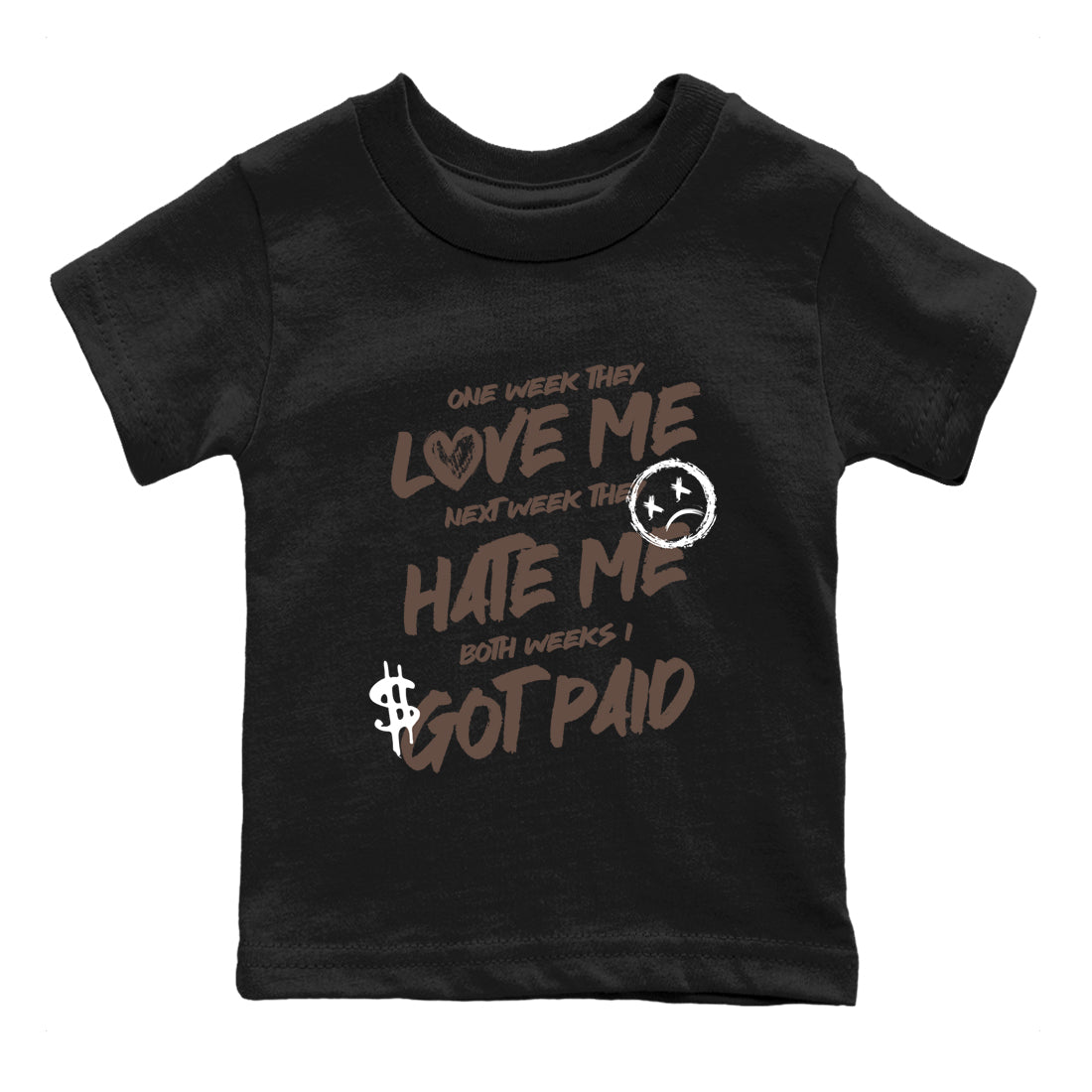 Sneaker match tees – Sneaker Tees To Match Air Jordan 4 Cave Stone Shoes – I Got Paid Kids T-Shirt Black 2