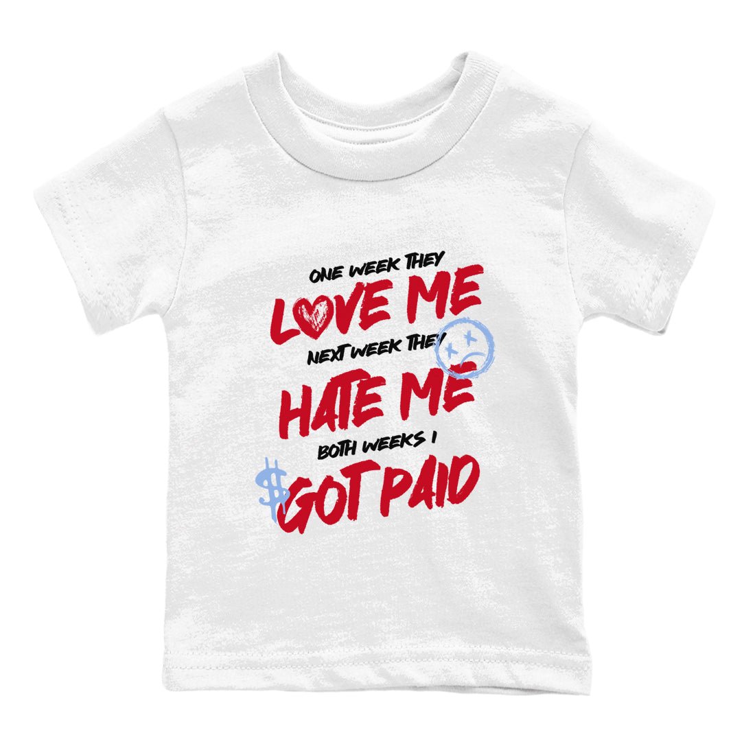 Sneaker match tees – Sneaker Tees To Match Air Jordan 5 Fire Red Shoes – I Got Paid Kids T-Shirt White 2