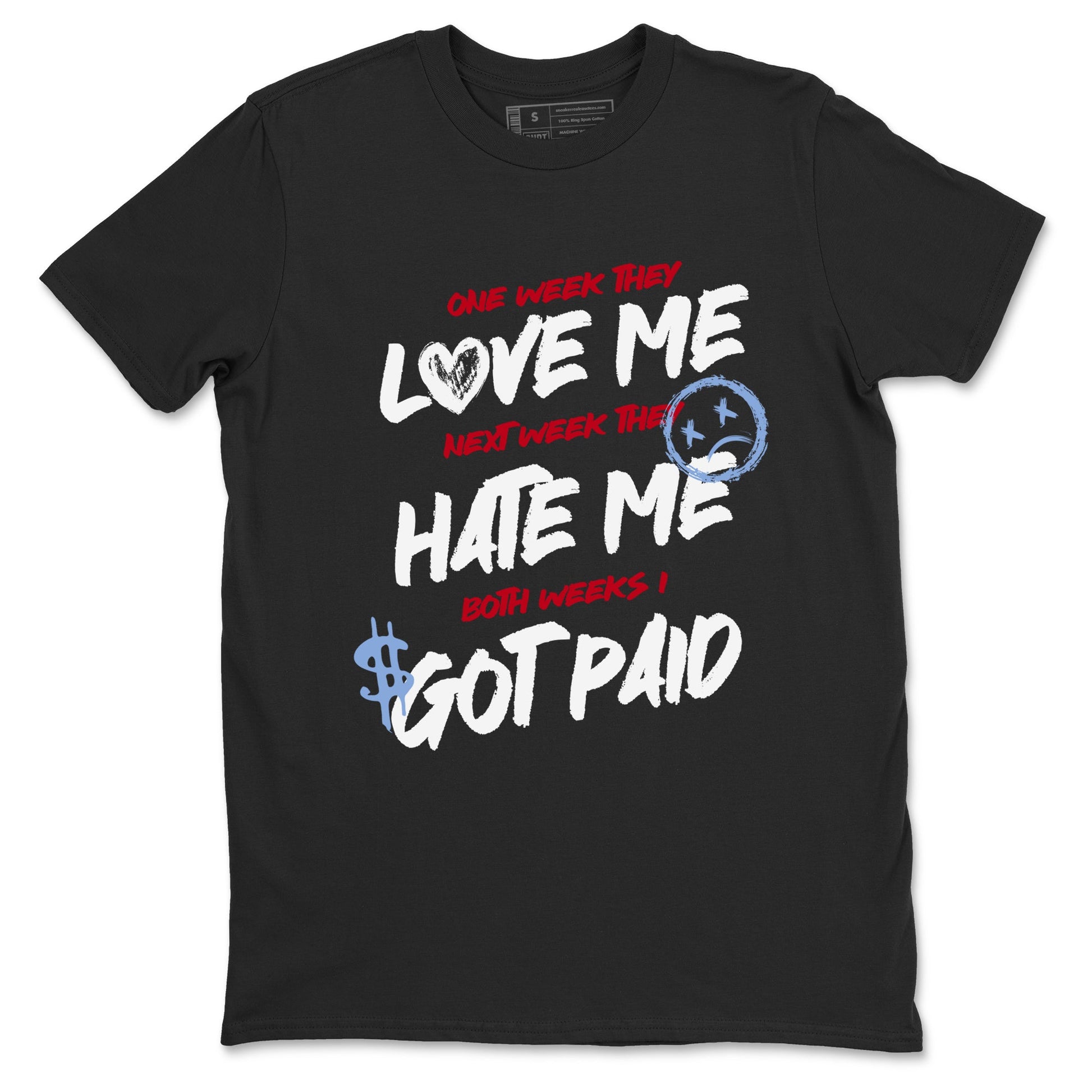 Sneaker match tees – Sneaker Tees To Match Air Jordan 5 Fire Red Shoes – I Got Paid Tee Black 2