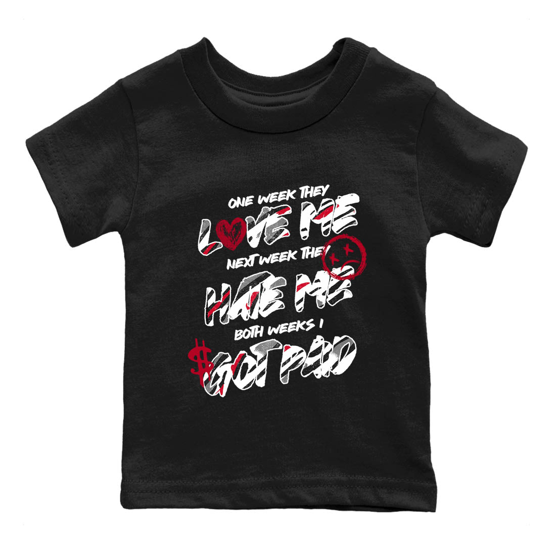 Sneaker Threads – Sneaker Tees To Match Air Jordan 8 Bunny – I Got Paid Youth Graphic Tee Black 2. Perfect for Jordan releases 2025 colorways.