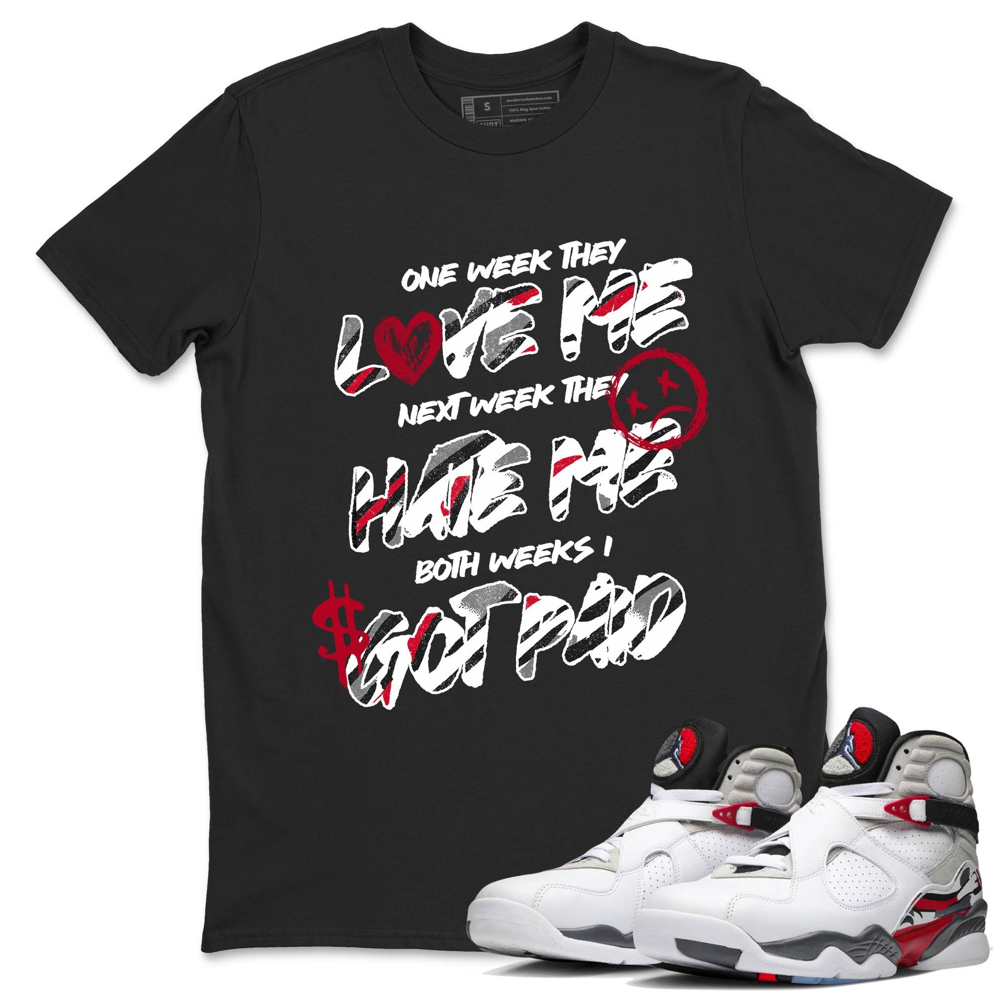 Sneaker Threads – Sneaker Tees To Match Air Jordan 8 Bunny – I Got Paid Graphic Tee Black 1. Perfect for Jordan releases 2025 colorways.