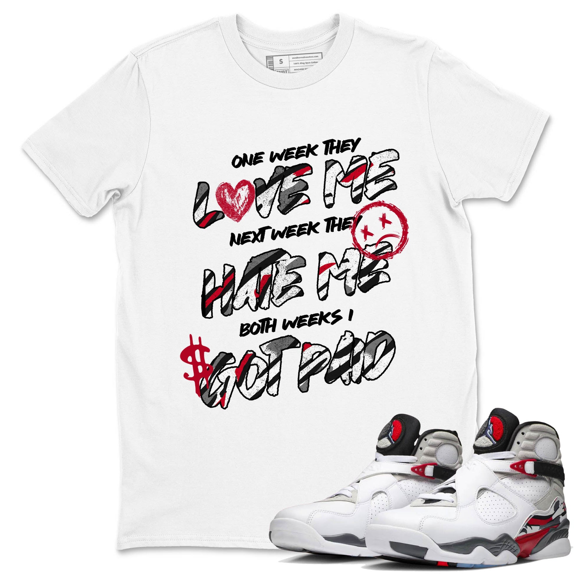 Sneaker Threads – Sneaker Tees To Match Air Jordan 8 Bunny – I Got Paid Graphic Tee White 1. Perfect for Jordan releases 2025 colorways.