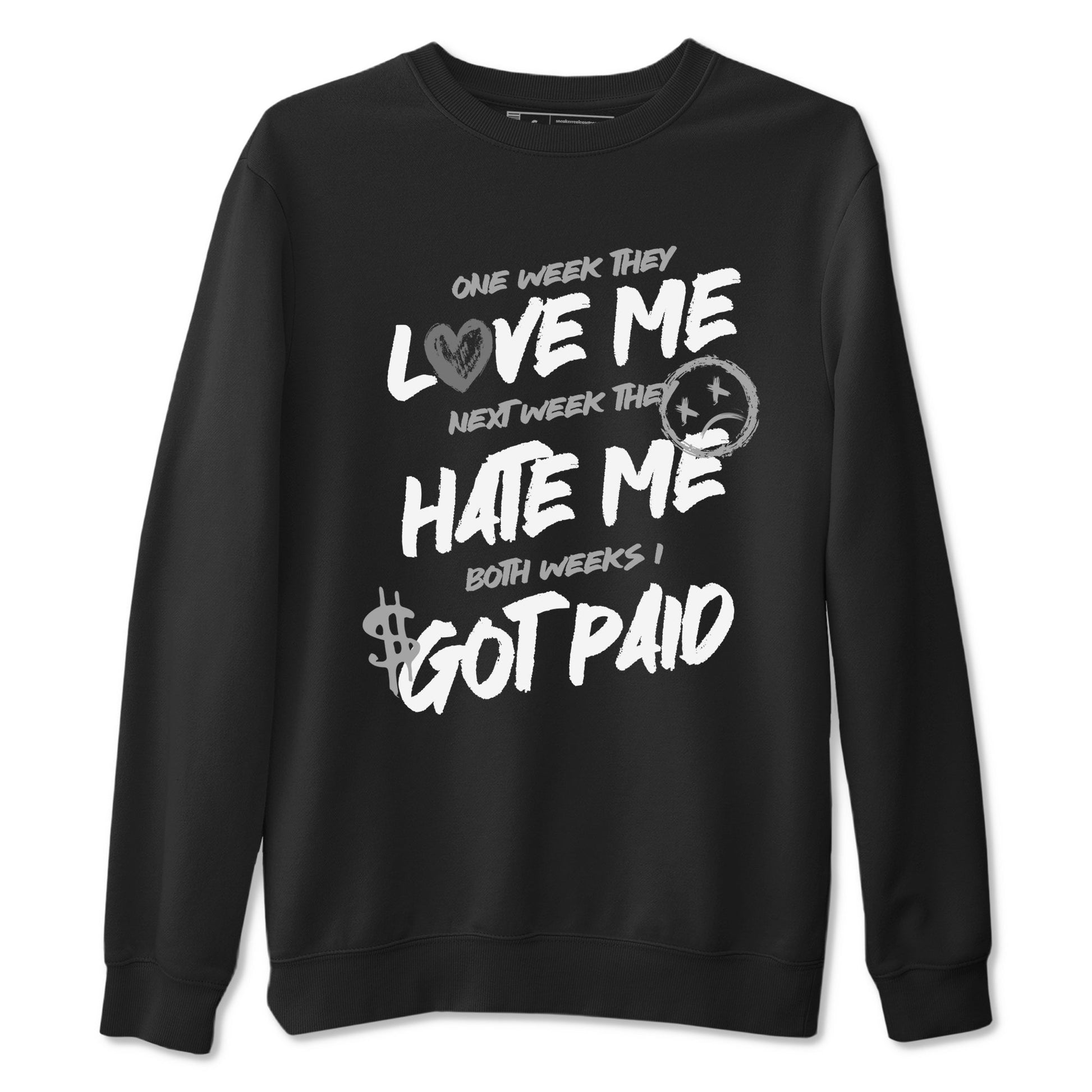 9s Cool Grey shirts to match jordans I Got Paid sneaker match tees Air Jordan 9 Retro Cool Grey match shoes to clothes SNRT Sneaker Tees unisex cotton Black 2 shirts