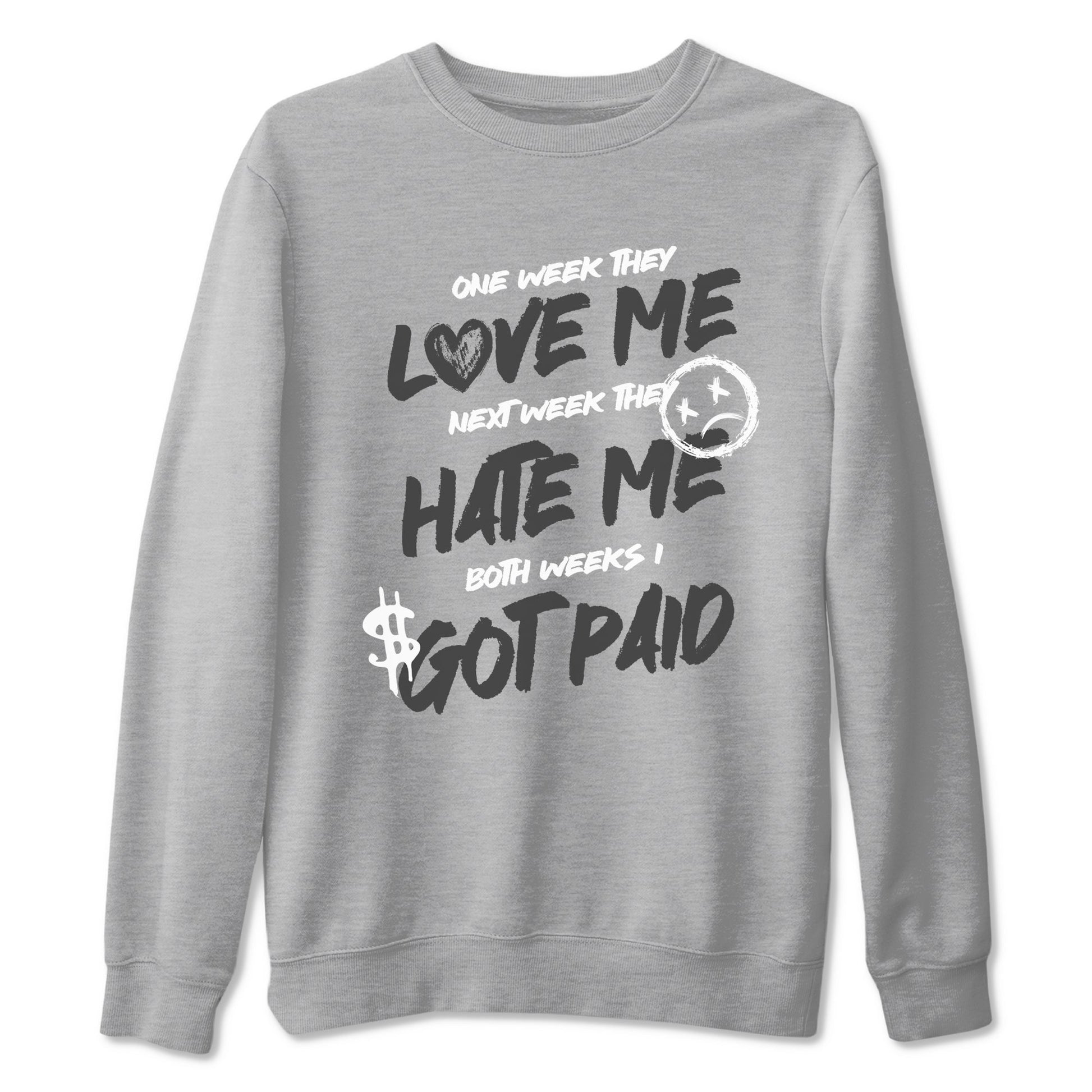 9s Cool Grey shirts to match jordans I Got Paid sneaker match tees Air Jordan 9 Retro Cool Grey match shoes to clothes SNRT Sneaker Tees unisex cotton Heather Grey 2 shirts