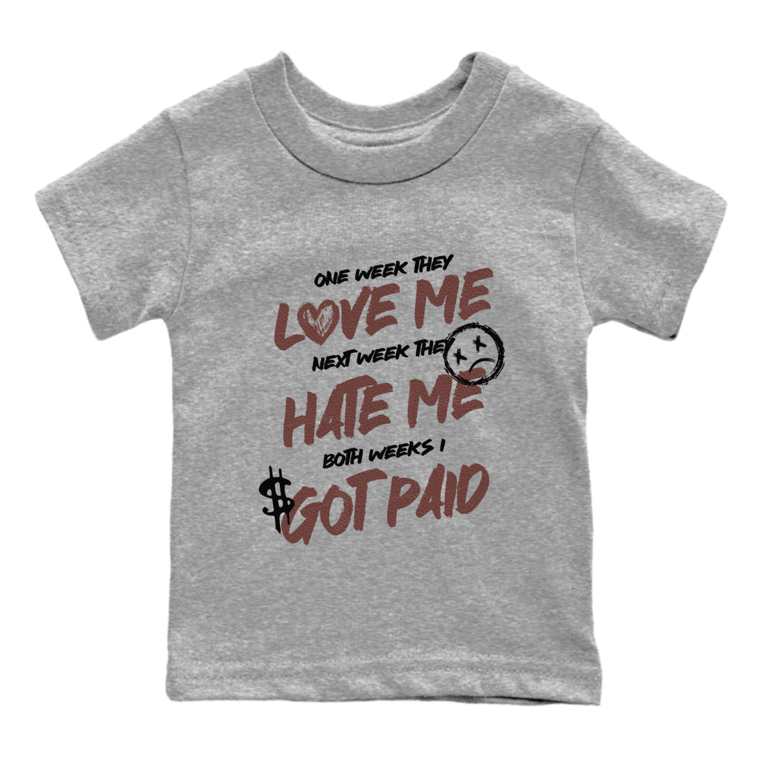 Sneaker match tees – Sneaker Tees To Match Dunk Low Football Shoes – I Got Paid Kids T-Shirt Heather Grey 2
