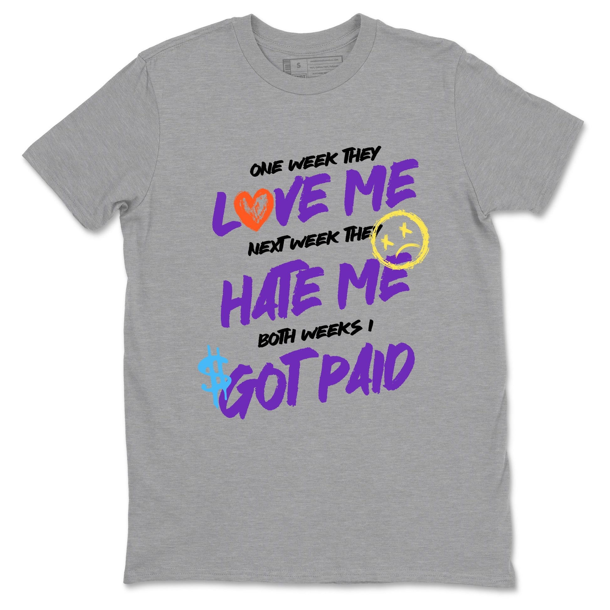Sneaker Threads – Sneaker Tees To Match New Balance 9060 Prism Purple – I Got Paid Graphic Tee Heather Grey 2. Perfect for Jordan releases 2025 colorways.