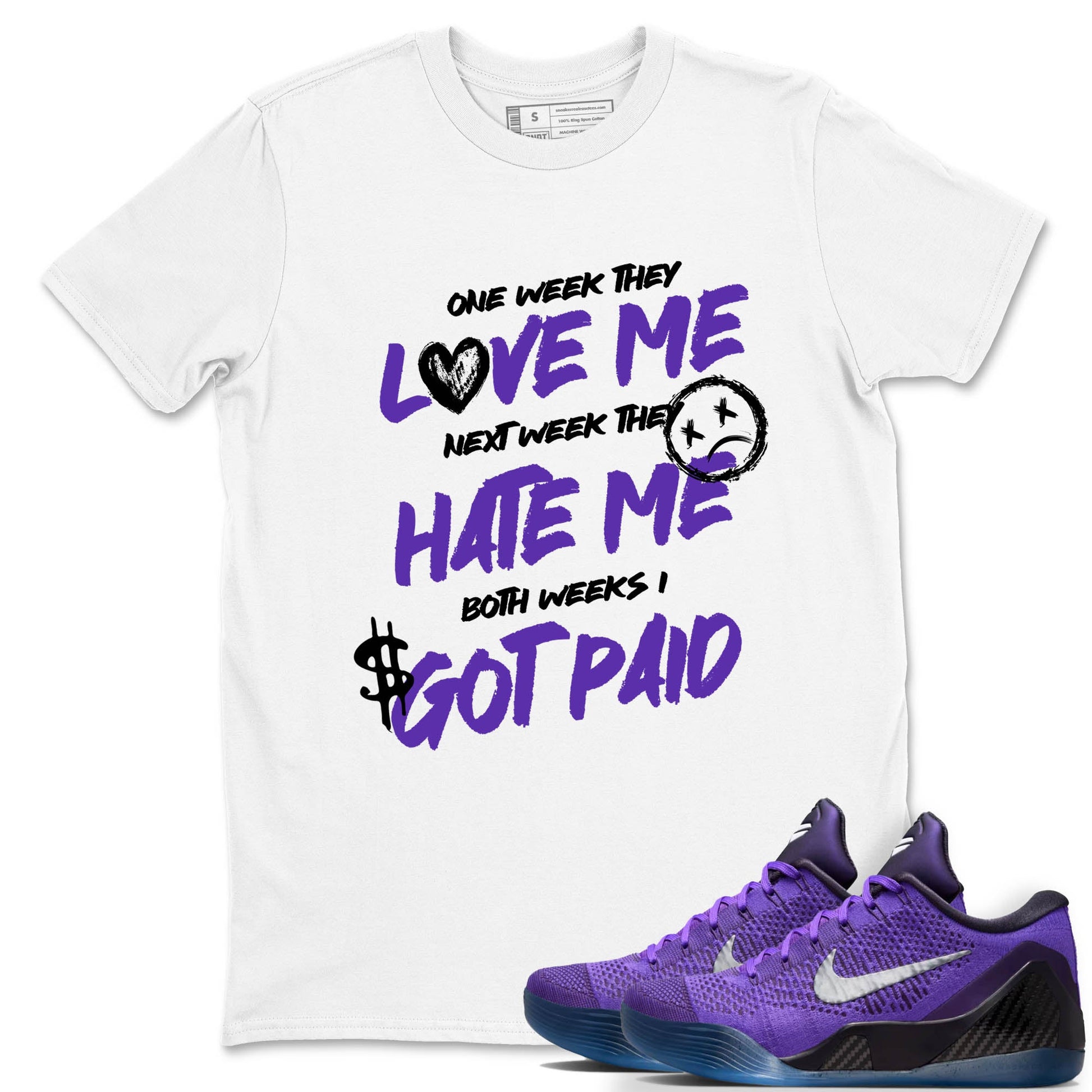 Sneaker Threads – Sneaker Tees To Match Nike KB 9 Hyper Grape – I Got Paid Graphic Tee White 1. Perfect for Jordan releases 2025 colorways. Perfect for purple basketball sneaker releases and legacy-inspired colorways for 2025 hoopers.