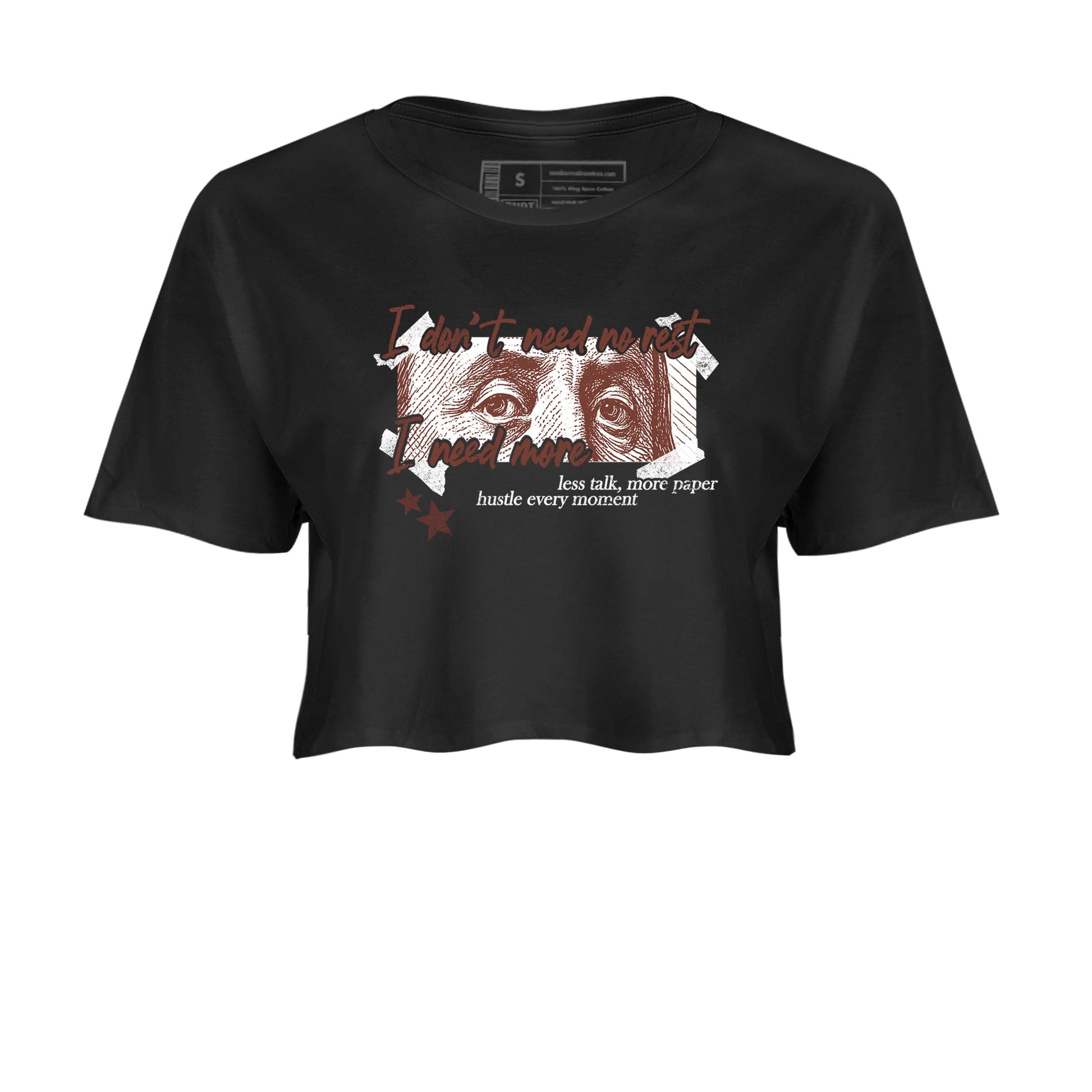Sneaker match tees – Sneaker Tees To Match Dunk Low Football Shoes – I Need More Crop T-Shirt Black 2