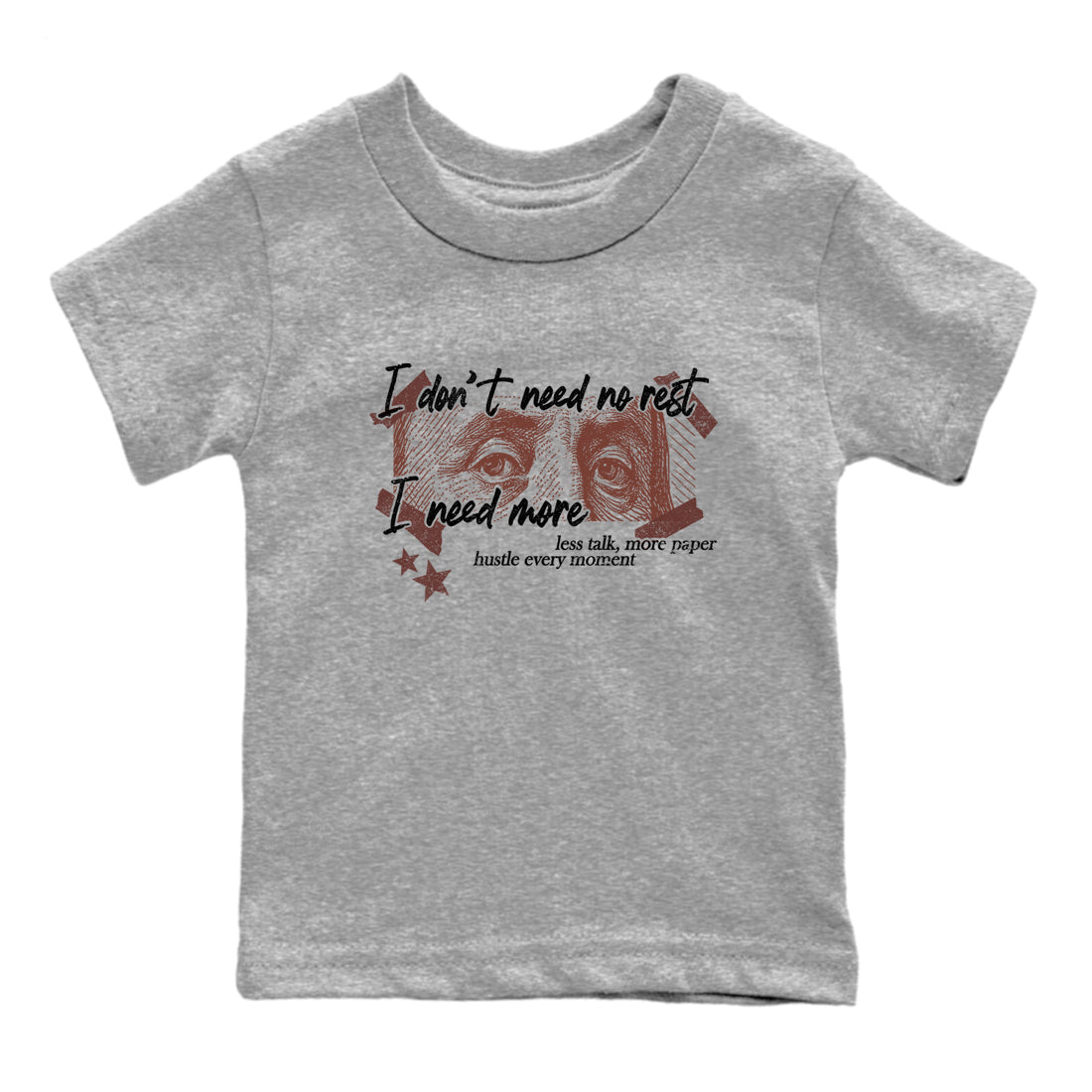 Sneaker match tees – Sneaker Tees To Match Dunk Low Football Shoes – I Need More Kids T-Shirt Heather Grey 2