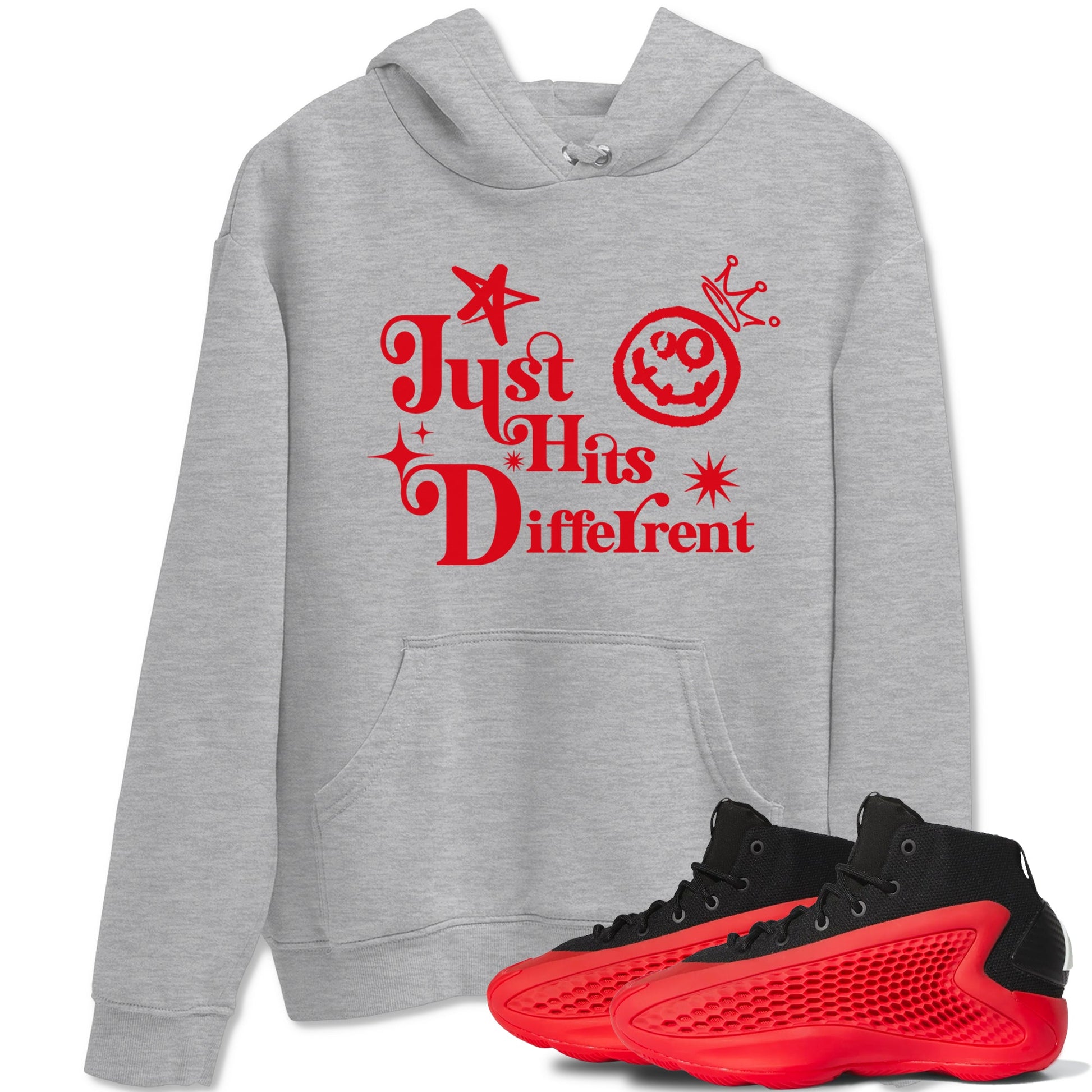AE 1 Bred shirts to match jordans Just Hits Different sneaker match tees AE 1 Bred match shoes to clothes SNRT Sneaker Tees unisex cotton Heather Grey 1 shirts