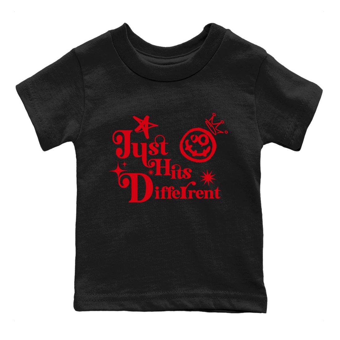 AE 1 Bred shirts to match jordans Just Hits Different sneaker match tees AE 1 Bred match shoes to clothes SNRT Sneaker Tees Youth Baby Black 2 tee