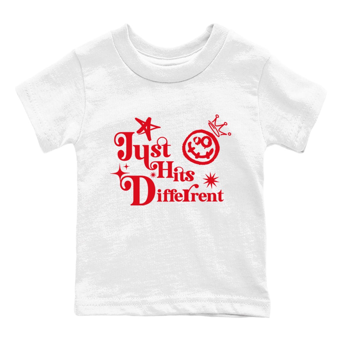 AE 1 Bred shirts to match jordans Just Hits Different sneaker match tees AE 1 Bred match shoes to clothes SNRT Sneaker Tees Youth Baby White 2 tee