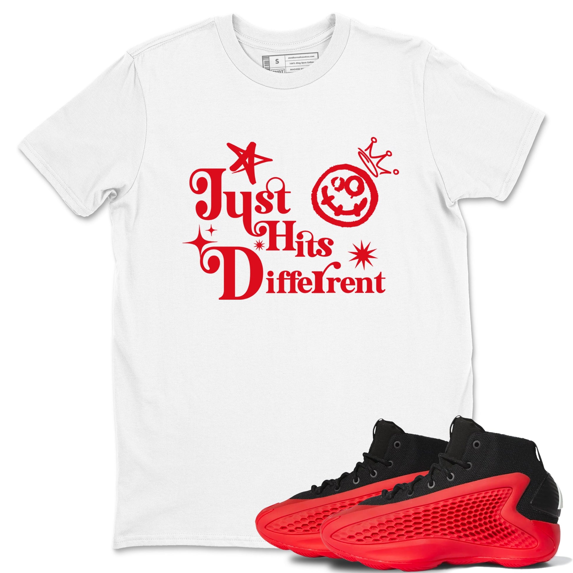 AE 1 Bred shirts to match jordans Just Hits Different sneaker match tees AE 1 Bred match shoes to clothes SNRT Sneaker Tees unisex cotton White 1 shirts