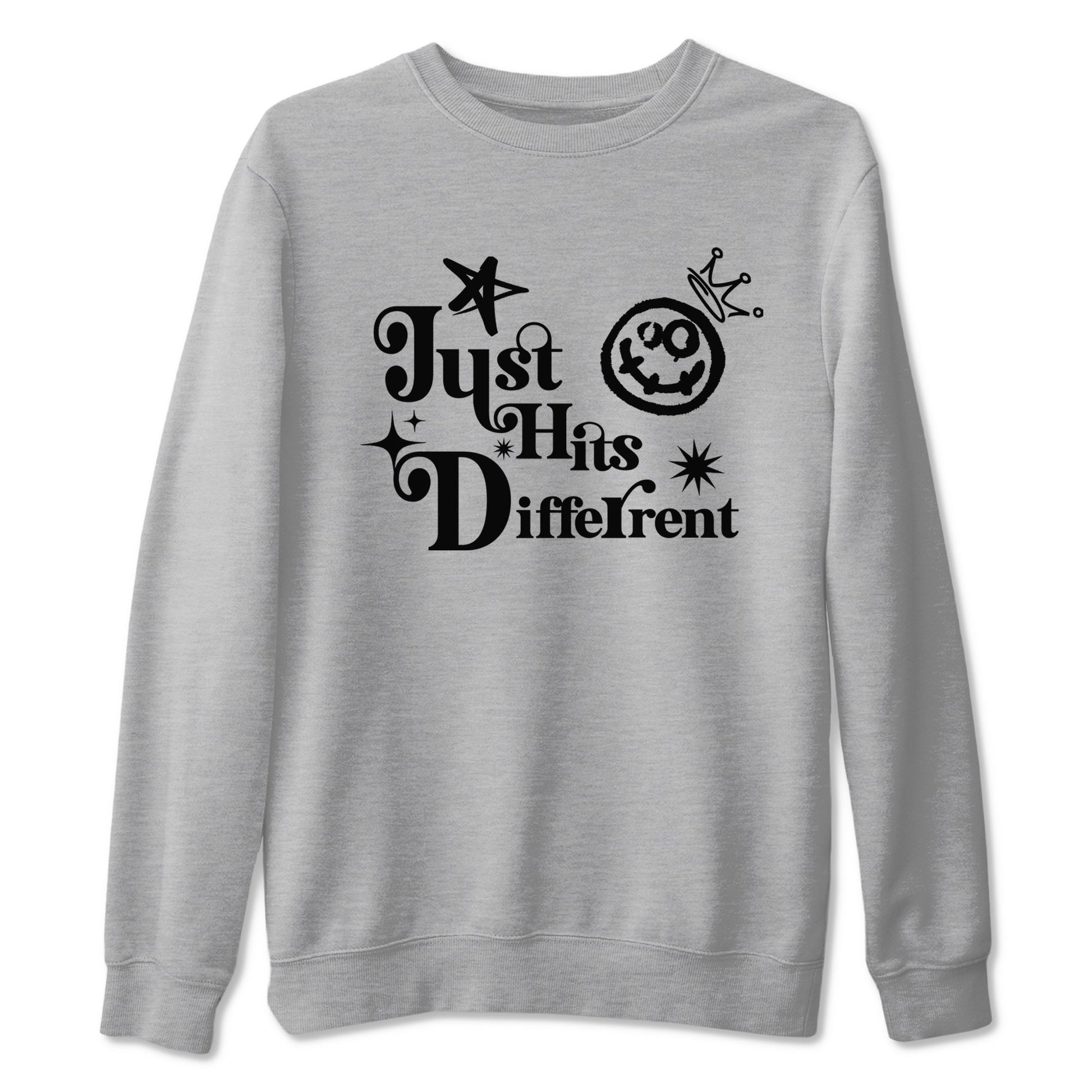 12s Black Wolf Grey shirts to match jordans Just Hits Different sneaker match tees Air Jordan 12 Barons match shoes to clothes SNRT Sneaker Tees unisex cotton Heather Grey 2 shirts