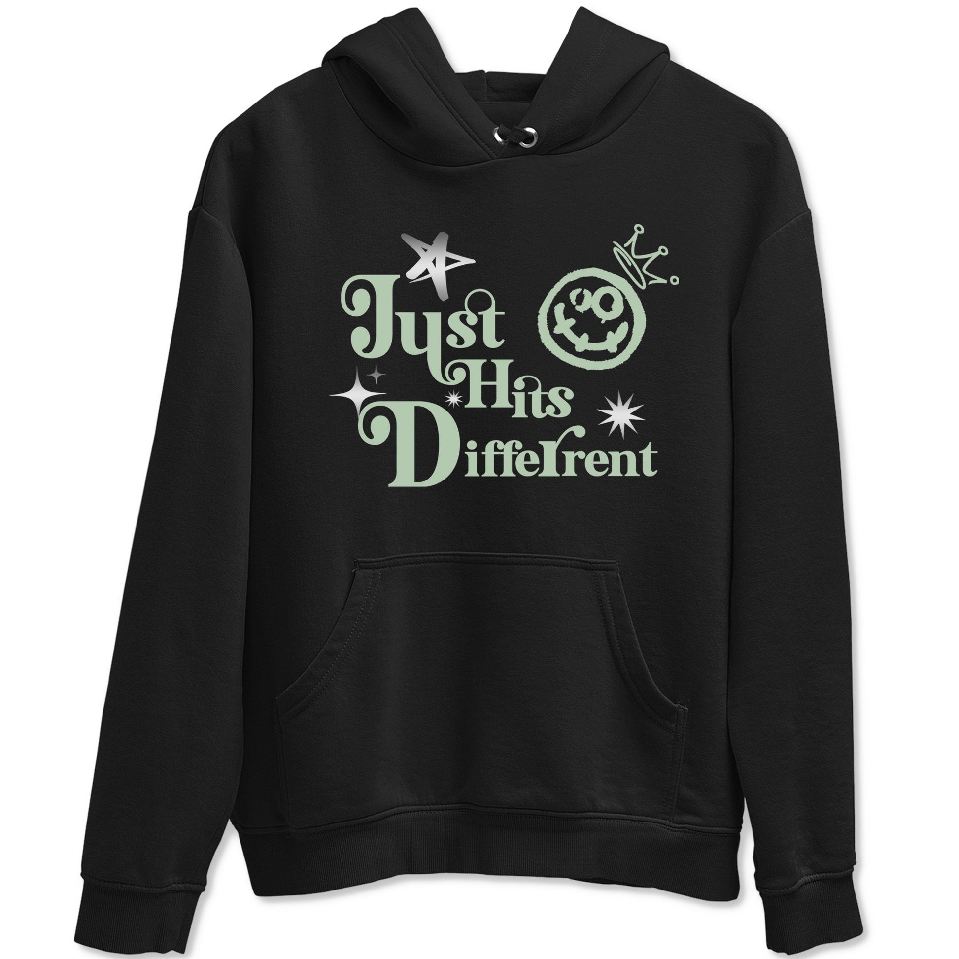 4s Abundance shirts to match jordans Just Hits Different sneaker match tees Air Jordan 4 Seafoam match shoes to clothes SNRT Sneaker Tees unisex cotton Black 2 shirts