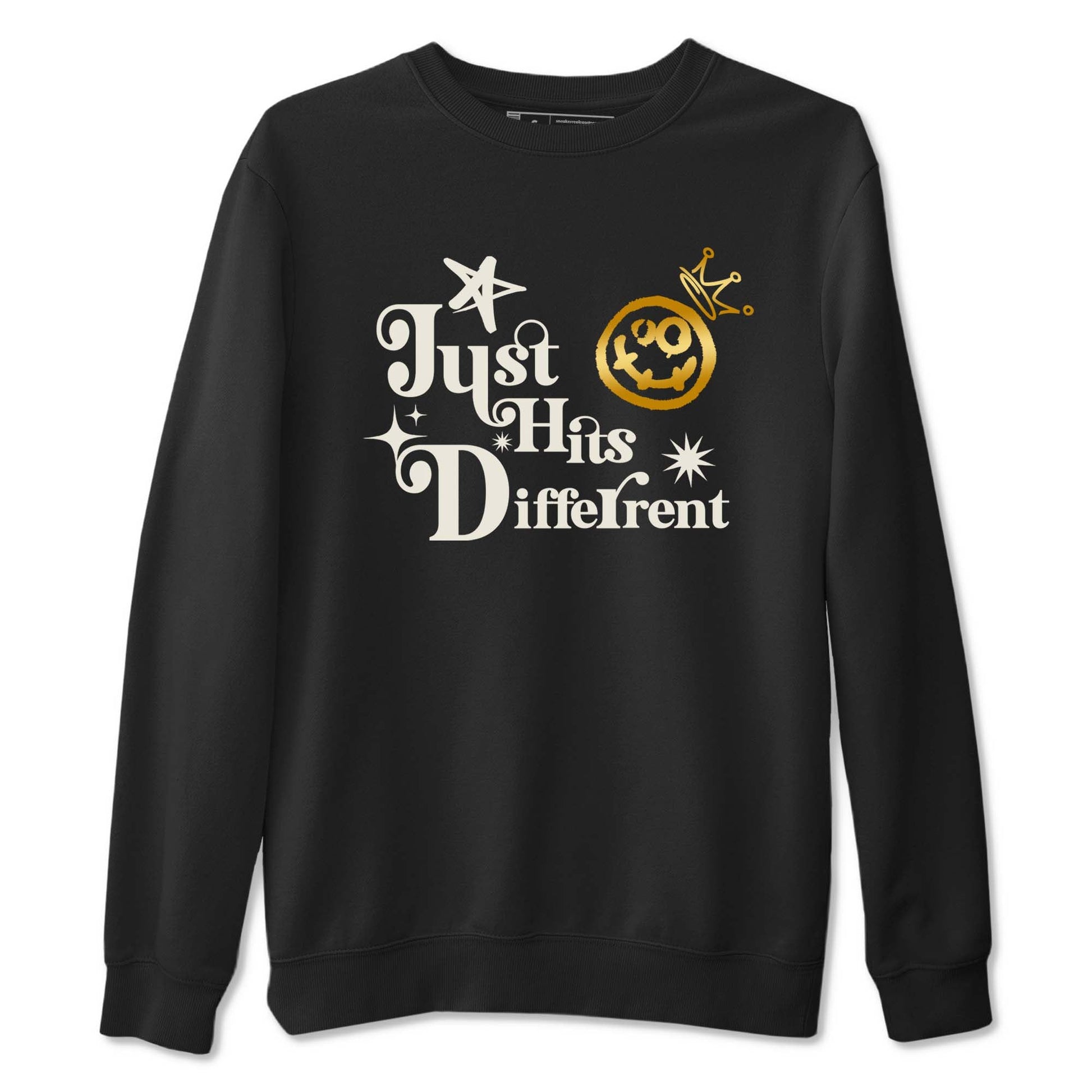 5s Golden Ticket shirts to match jordans Just Hits Different shirts to match jordans Air Jordan 5 Golden Ticket match shoes to clothes SNRT Sneaker Tees unisex cotton Black 2 shirts