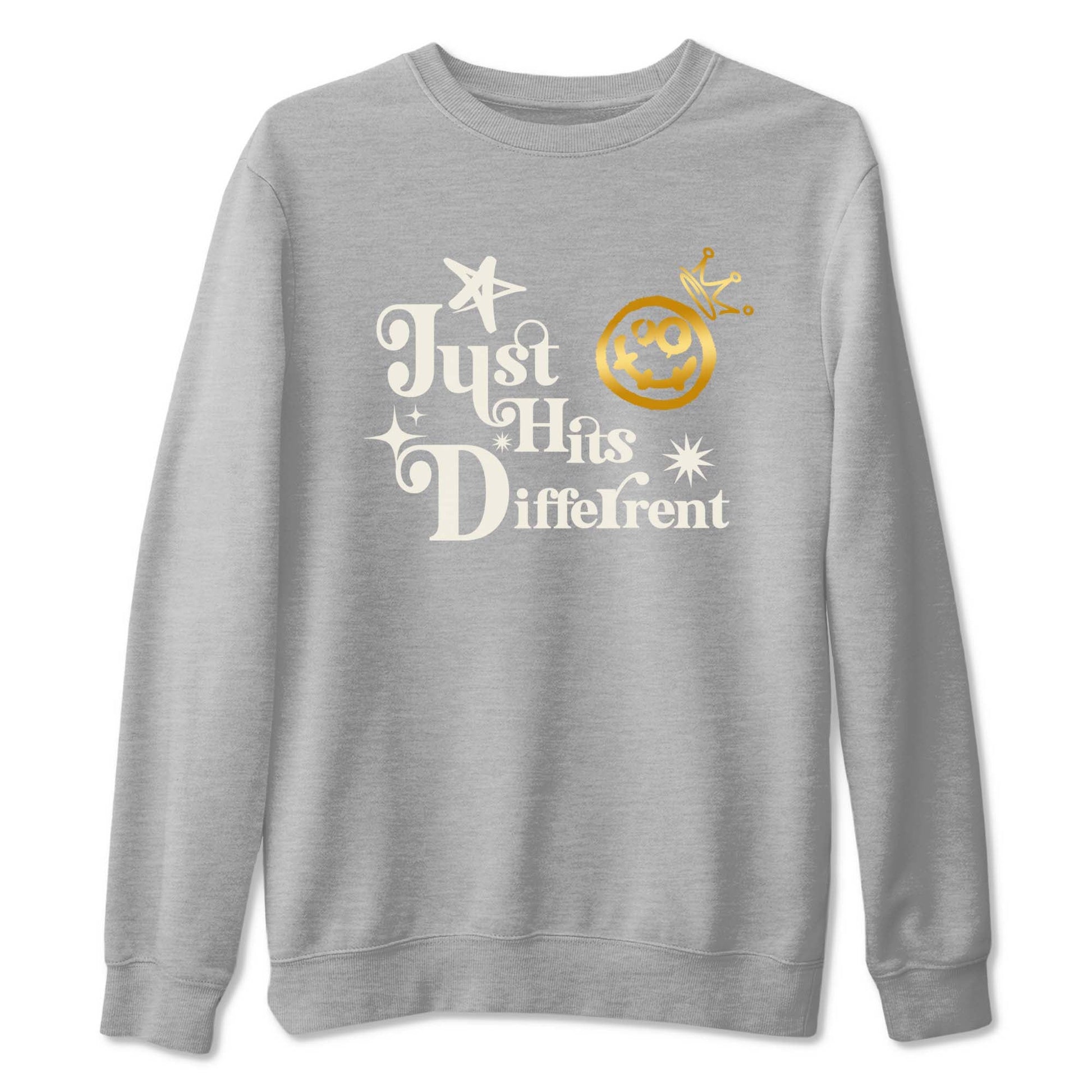 5s Golden Ticket shirts to match jordans Just Hits Different shirts to match jordans Air Jordan 5 Golden Ticket match shoes to clothes SNRT Sneaker Tees unisex cotton Heather Grey 2 shirts