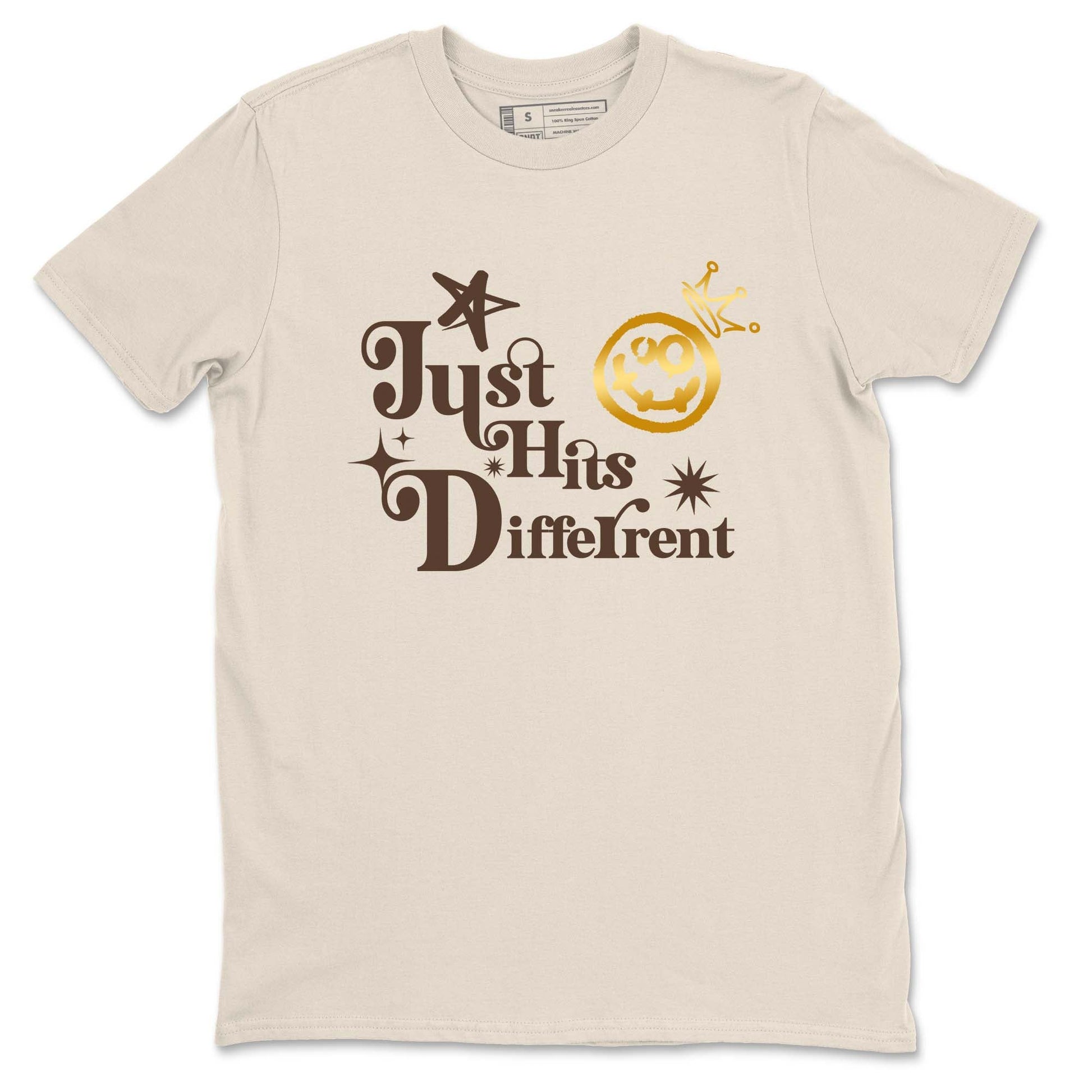 5s Golden Ticket shirts to match jordans Just Hits Different shirts to match jordans Air Jordan 5 Golden Ticket match shoes to clothes SNRT Sneaker Tees unisex cotton Natural 2 shirts
