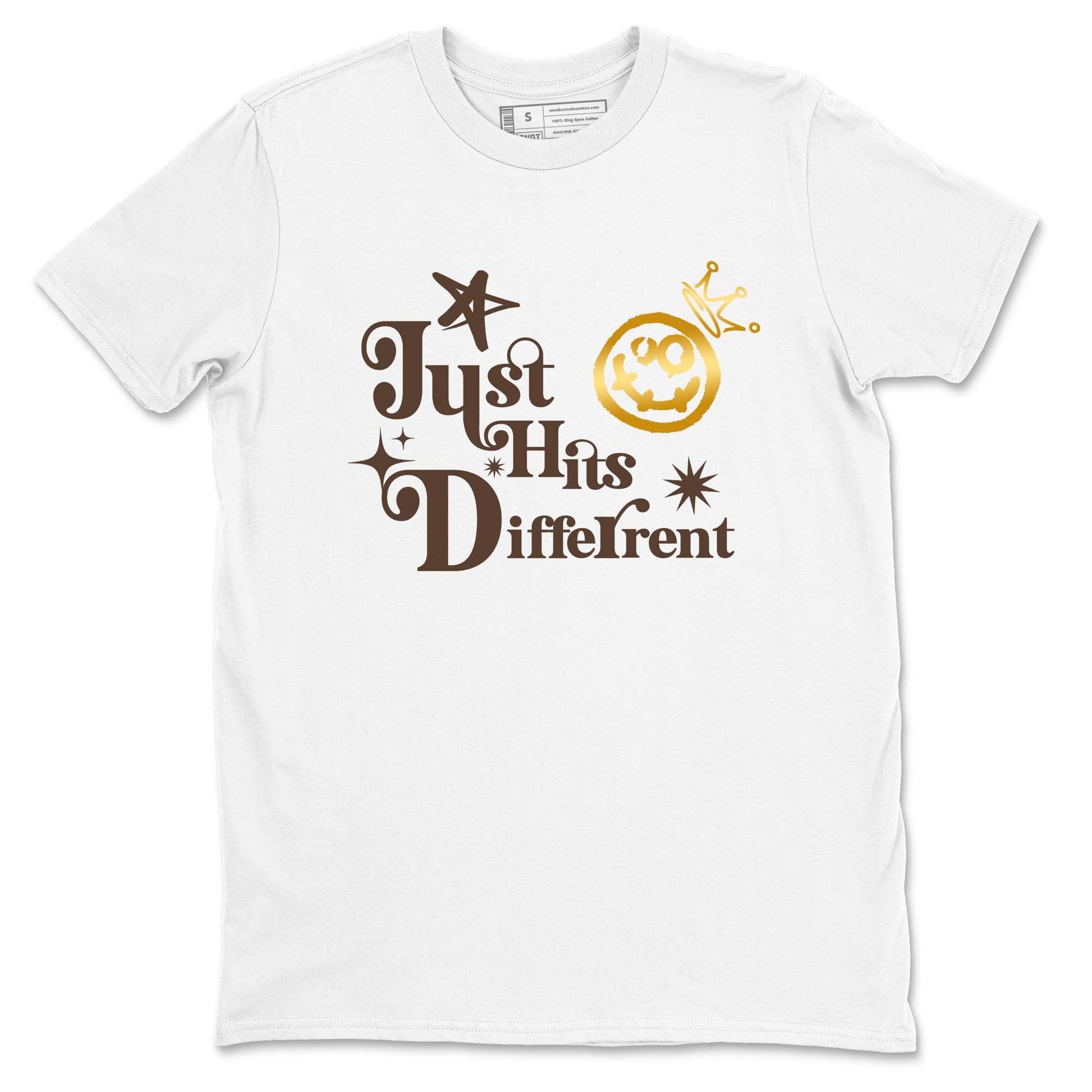 5s Golden Ticket shirts to match jordans Just Hits Different shirts to match jordans Air Jordan 5 Golden Ticket match shoes to clothes SNRT Sneaker Tees unisex cotton White 2 shirts