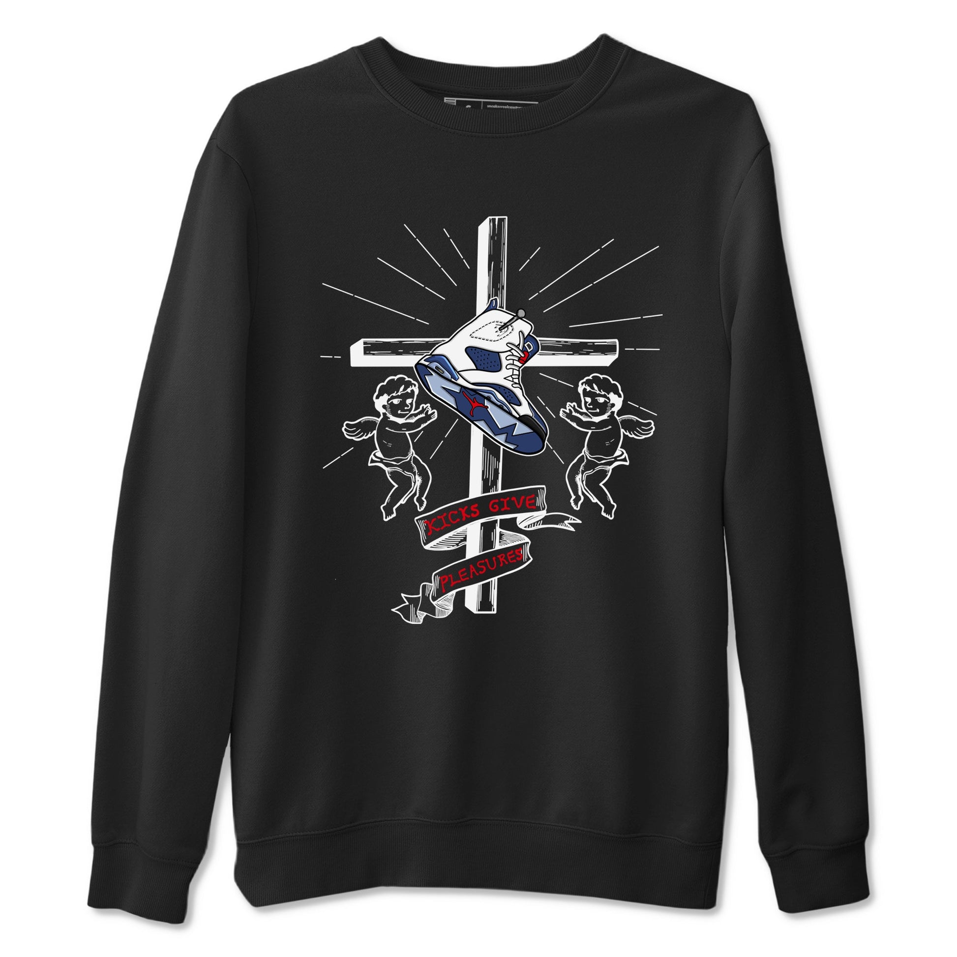 6s White And Midnight Navy shirts to match jordans Kicks Give Pleasures sneaker match tees Air Jordan 6 White And Midnight Navy SNRT Sneaker Tees streetwear brand Black 2 unisex cotton tee