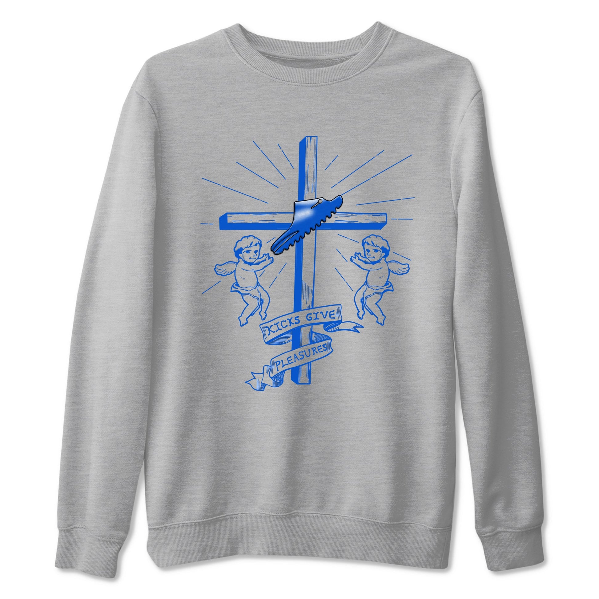 Yeezy Slide Azure shirts to match jordans Kicks Give You Pleasures sneaker match tees Yeezy Slide Azure SNRT Sneaker Tees streetwear brand Heather Grey 2 unisex cotton tee
