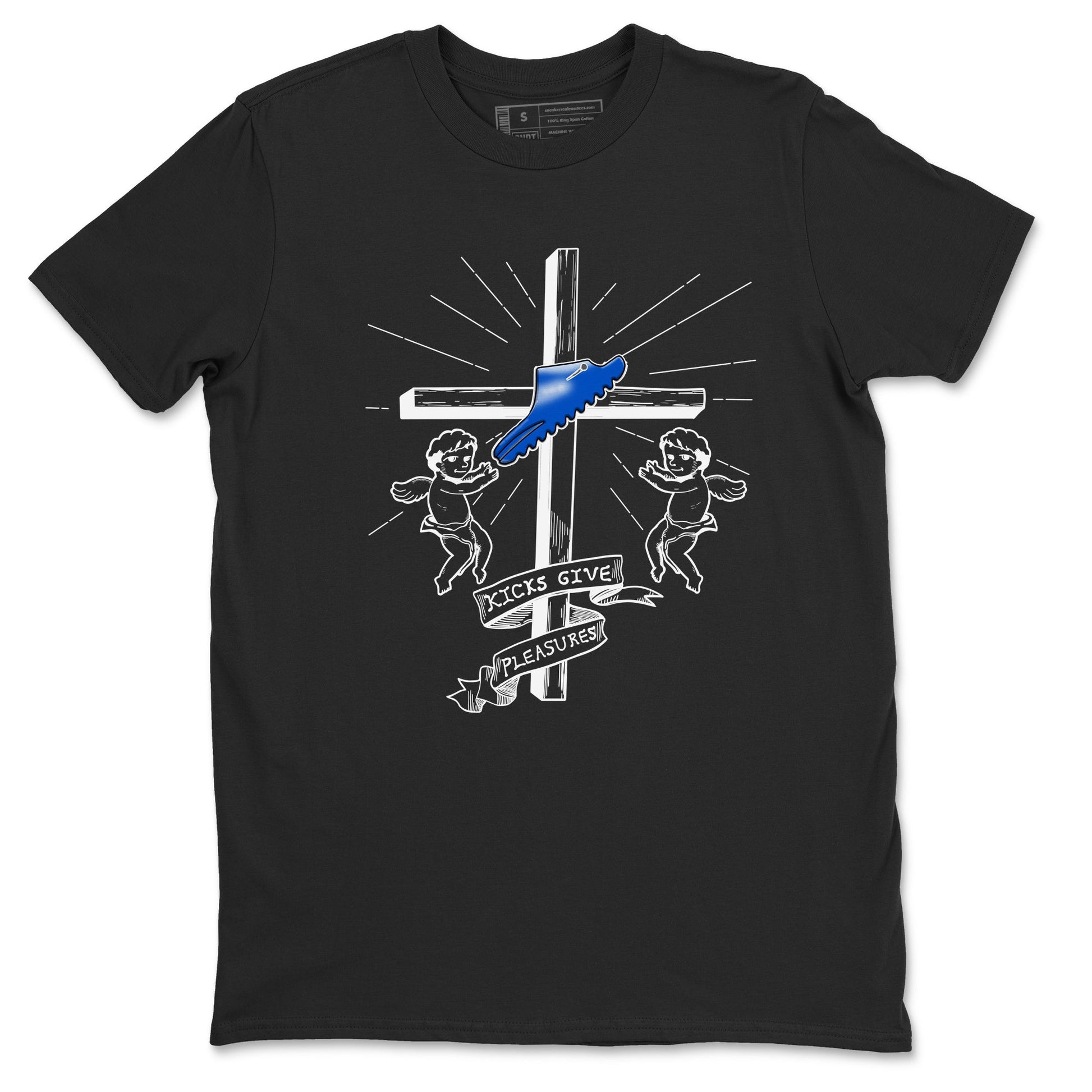 Yeezy Slide Azure shirts to match jordans Kicks Give You Pleasures sneaker match tees Yeezy Slide Azure SNRT Sneaker Tees streetwear brand Black 2 unisex cotton tee