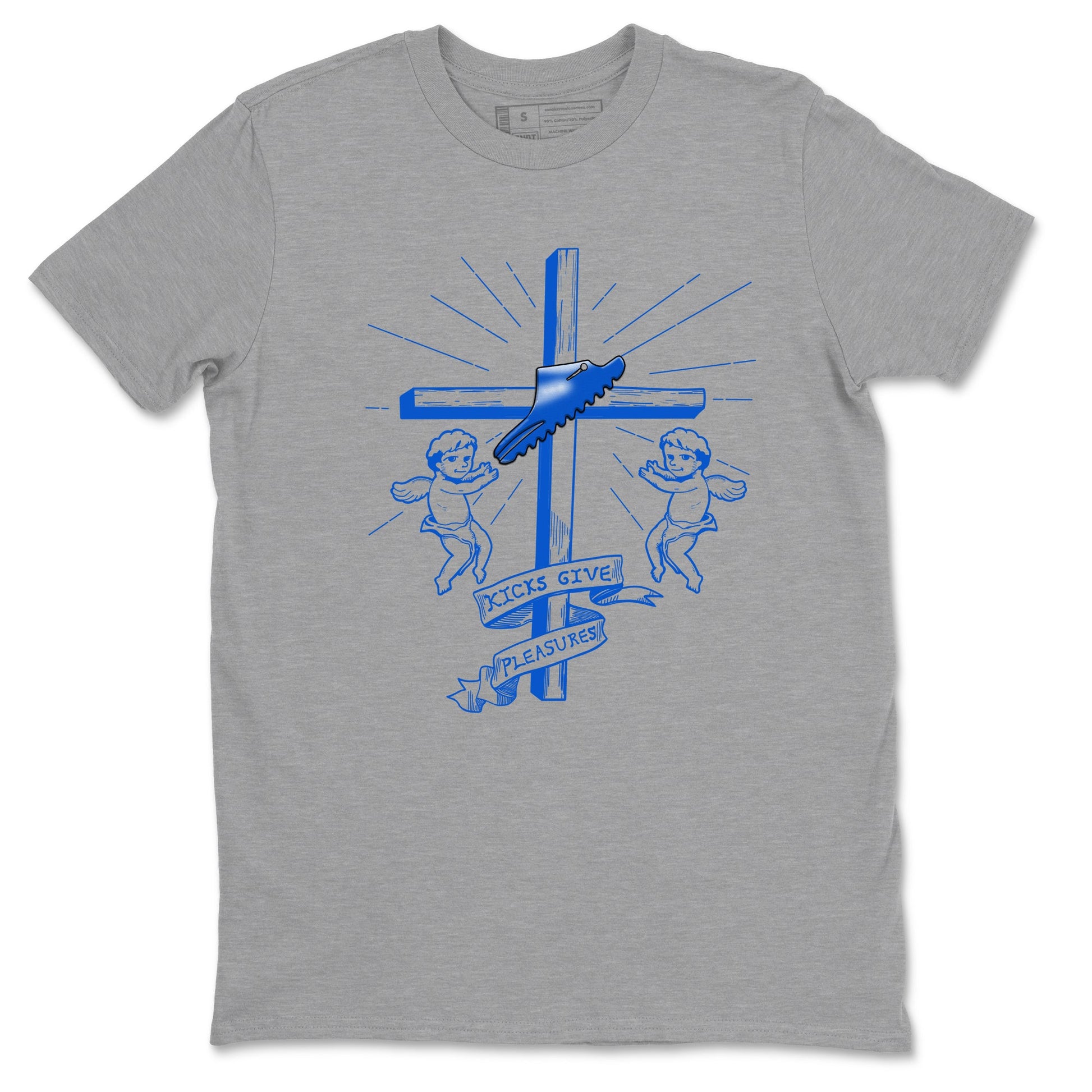 Yeezy Slide Azure shirts to match jordans Kicks Give You Pleasures sneaker match tees Yeezy Slide Azure SNRT Sneaker Tees streetwear brand Heather Grey 2 unisex cotton tee