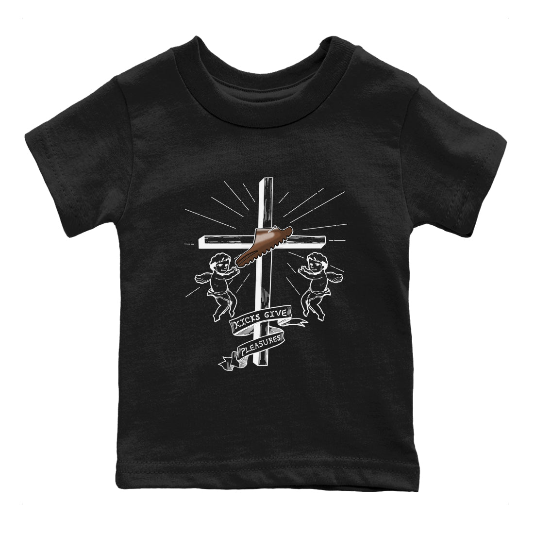 Yeezy Slide Flax shirts to match jordans Kicks Give You Pleasures sneaker match tees Yeezy Slide Flax SNRT Sneaker Tees streetwear brand Baby and Youth Black 2 cotton tee